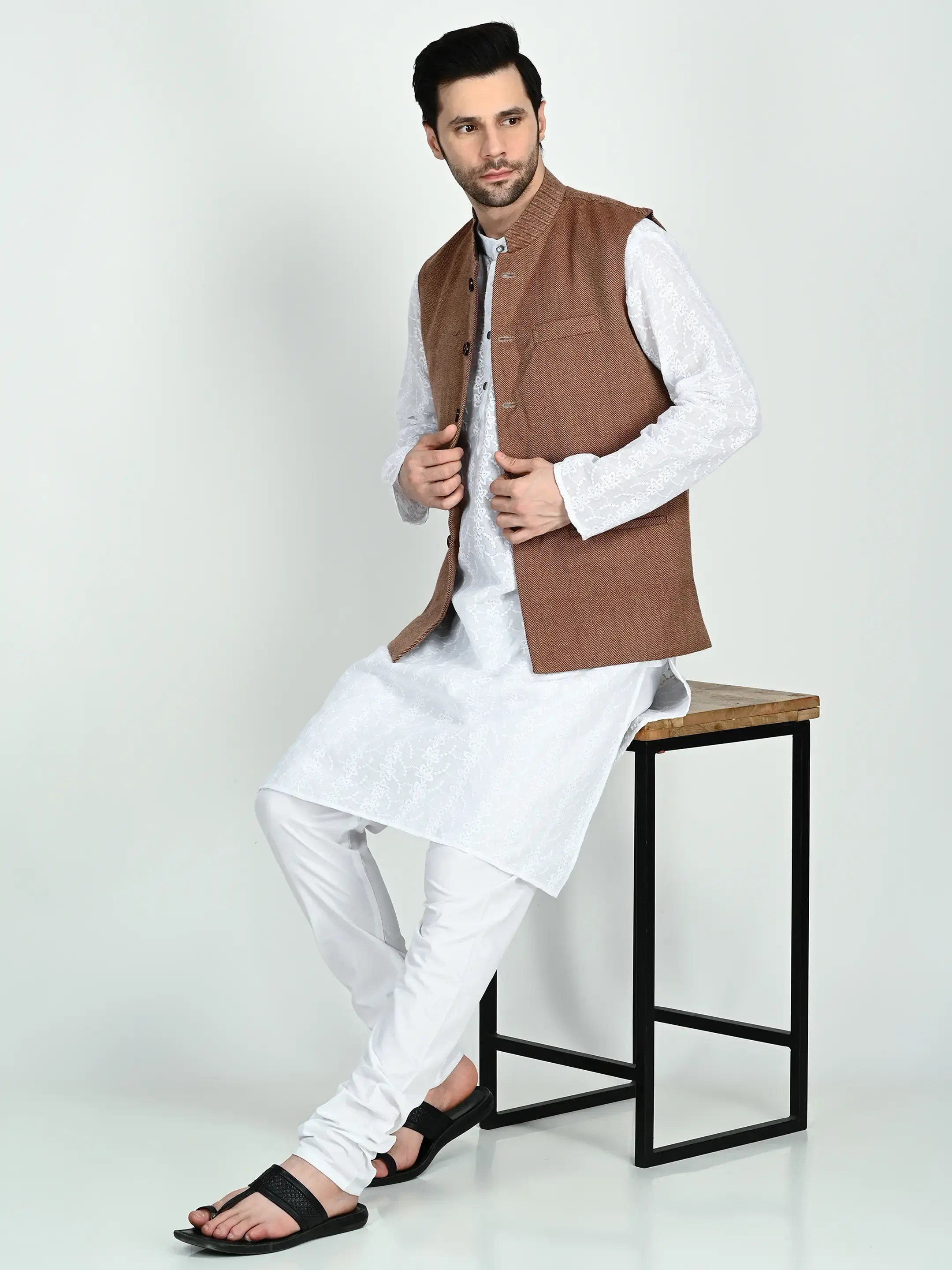 Image 1 of Acrylic Handwoven Coat