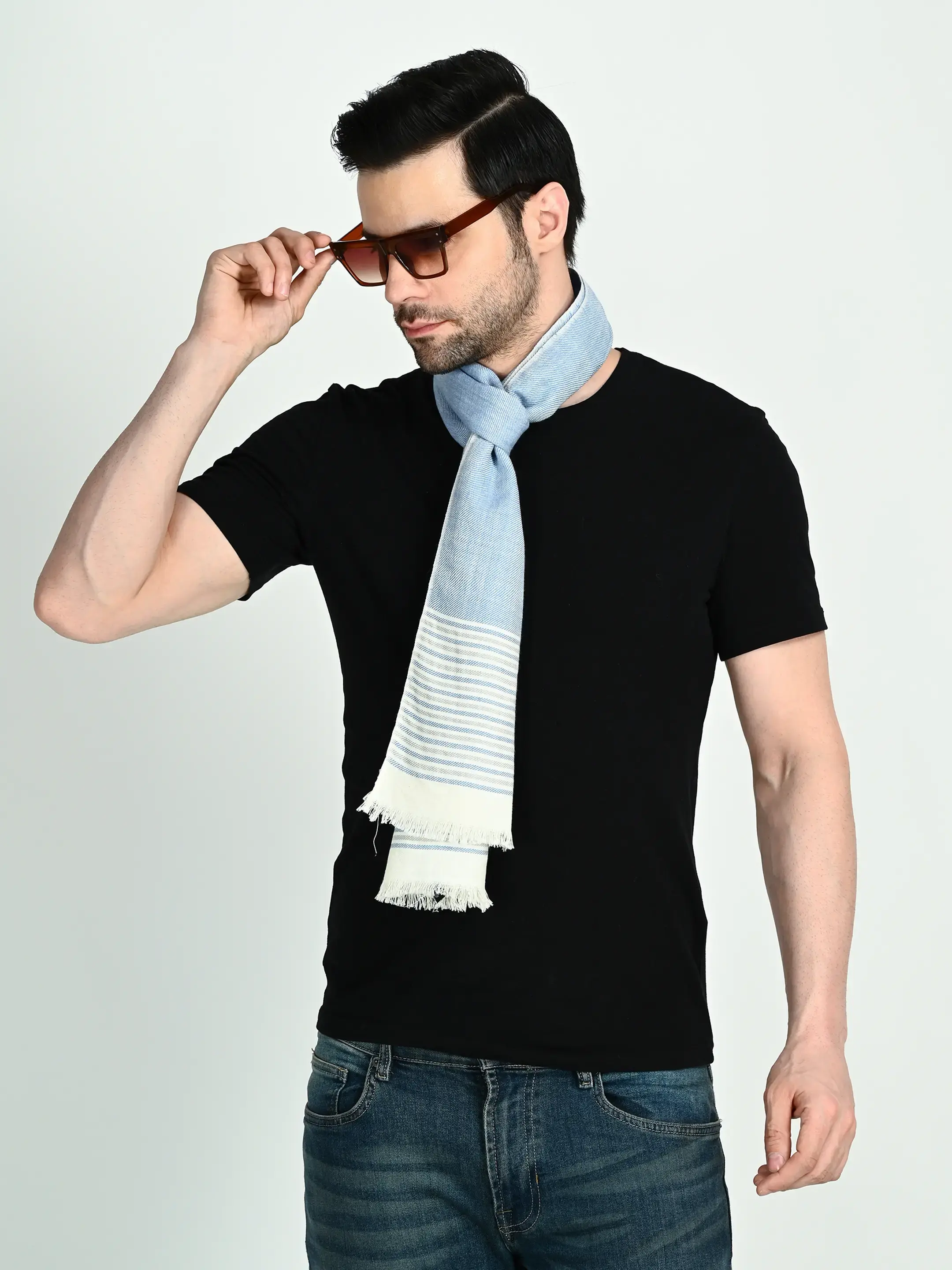Image 4 of Cotton Handwoven Scarf
