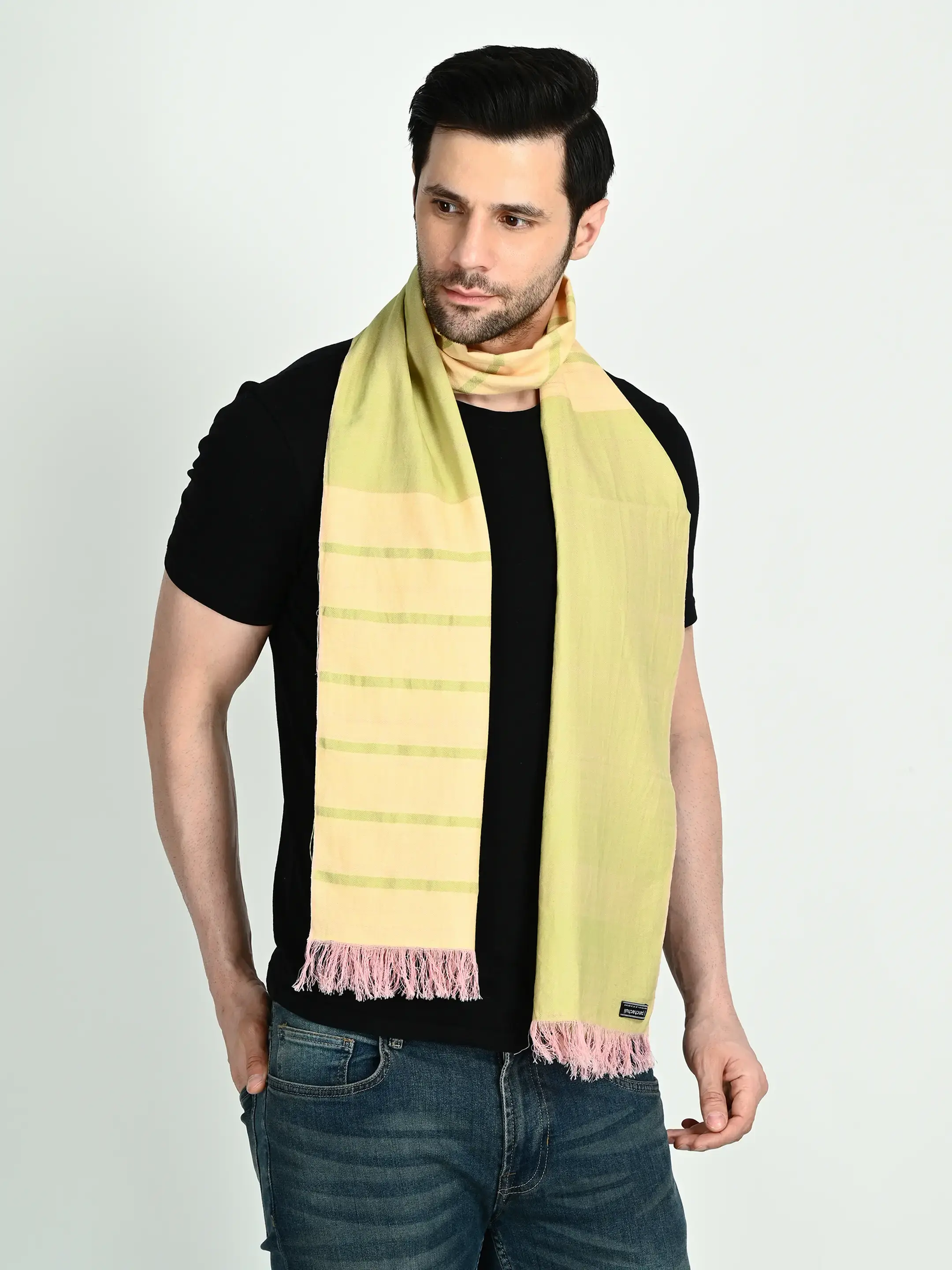 Image 3 of Cotton Handwoven Scarf
