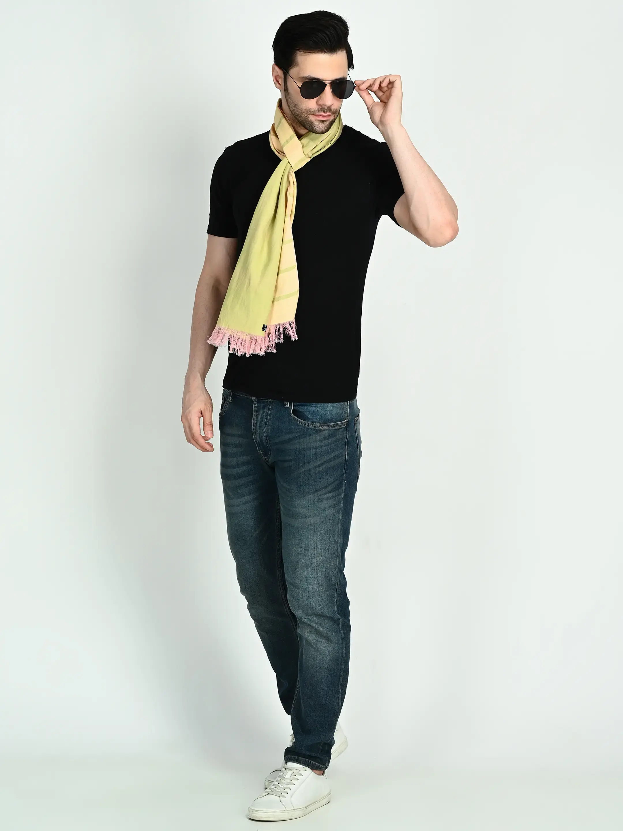 Image 4 of Cotton Handwoven Scarf
