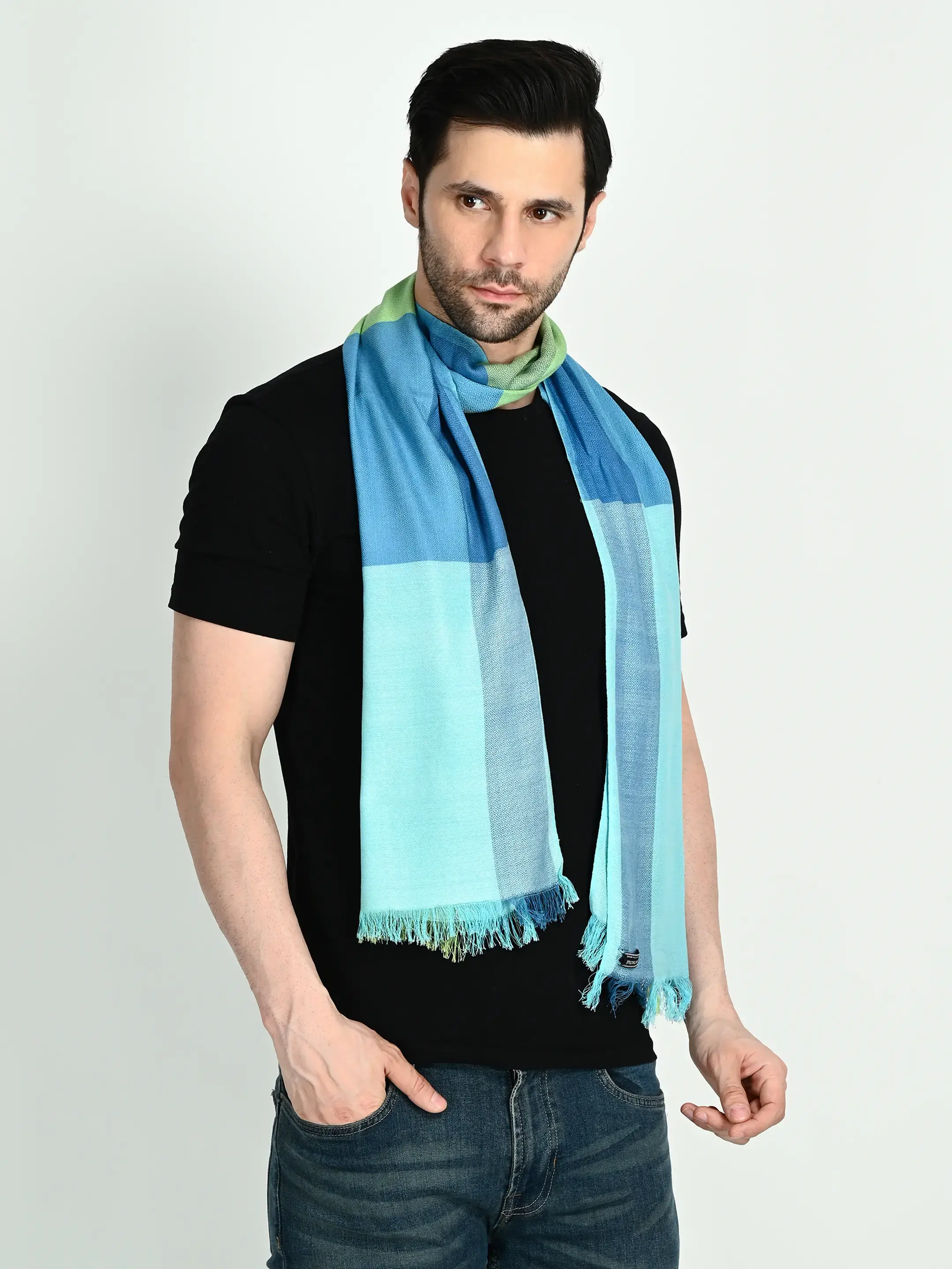 Image 3 of Cotton Handwoven Scarf