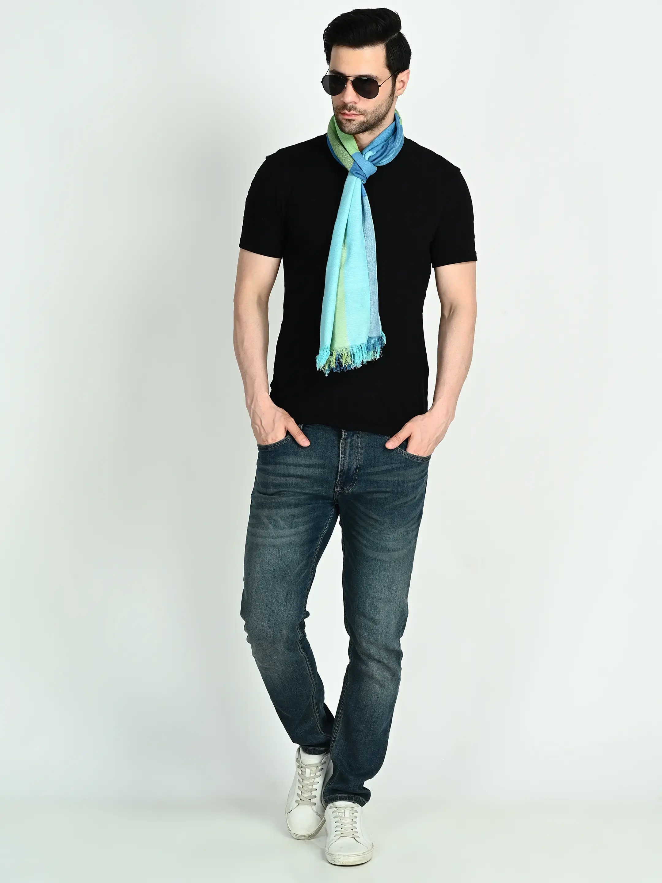 Image 4 of Cotton Handwoven Scarf