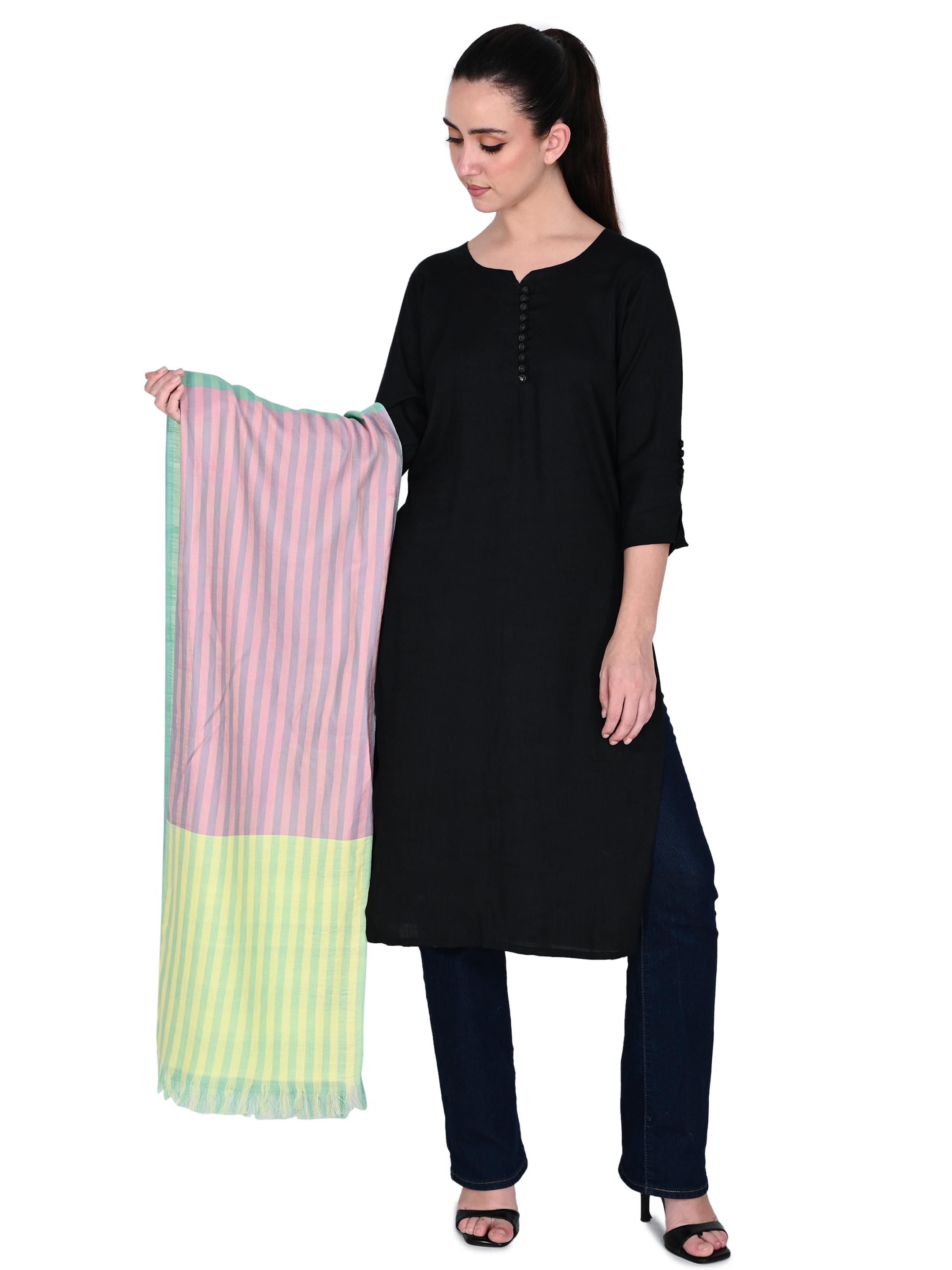 Image 1 of Cotton Handwoven Scarf