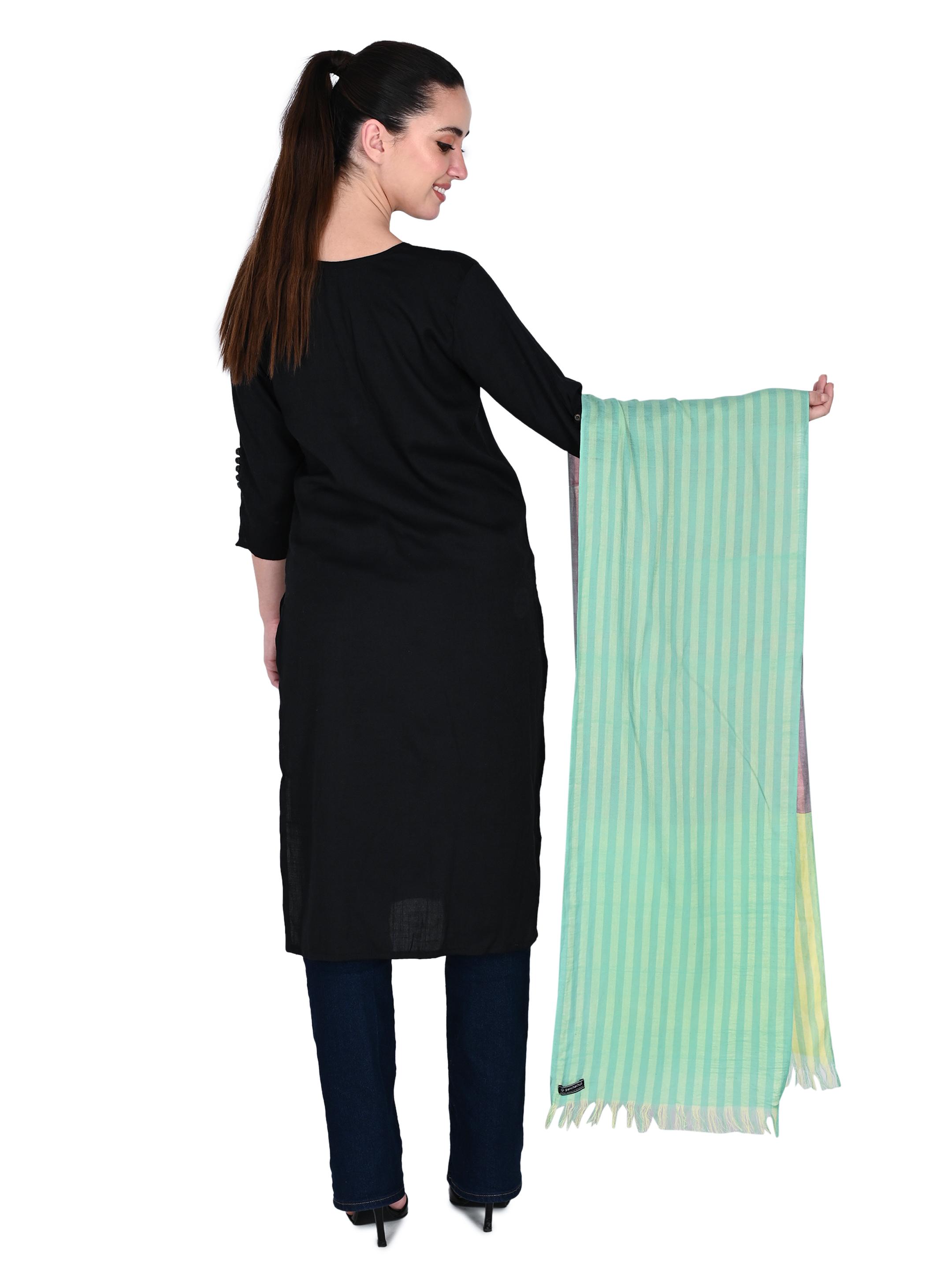 Image 2 of Cotton Handwoven Scarf