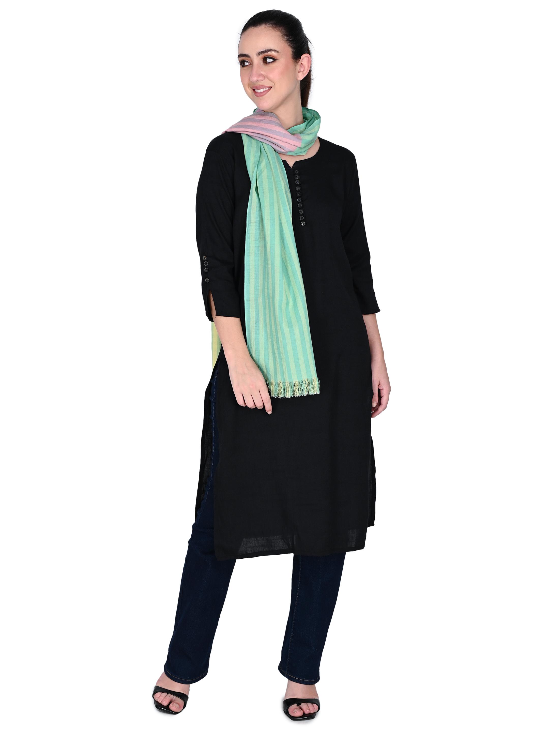 Image 3 of Cotton Handwoven Scarf