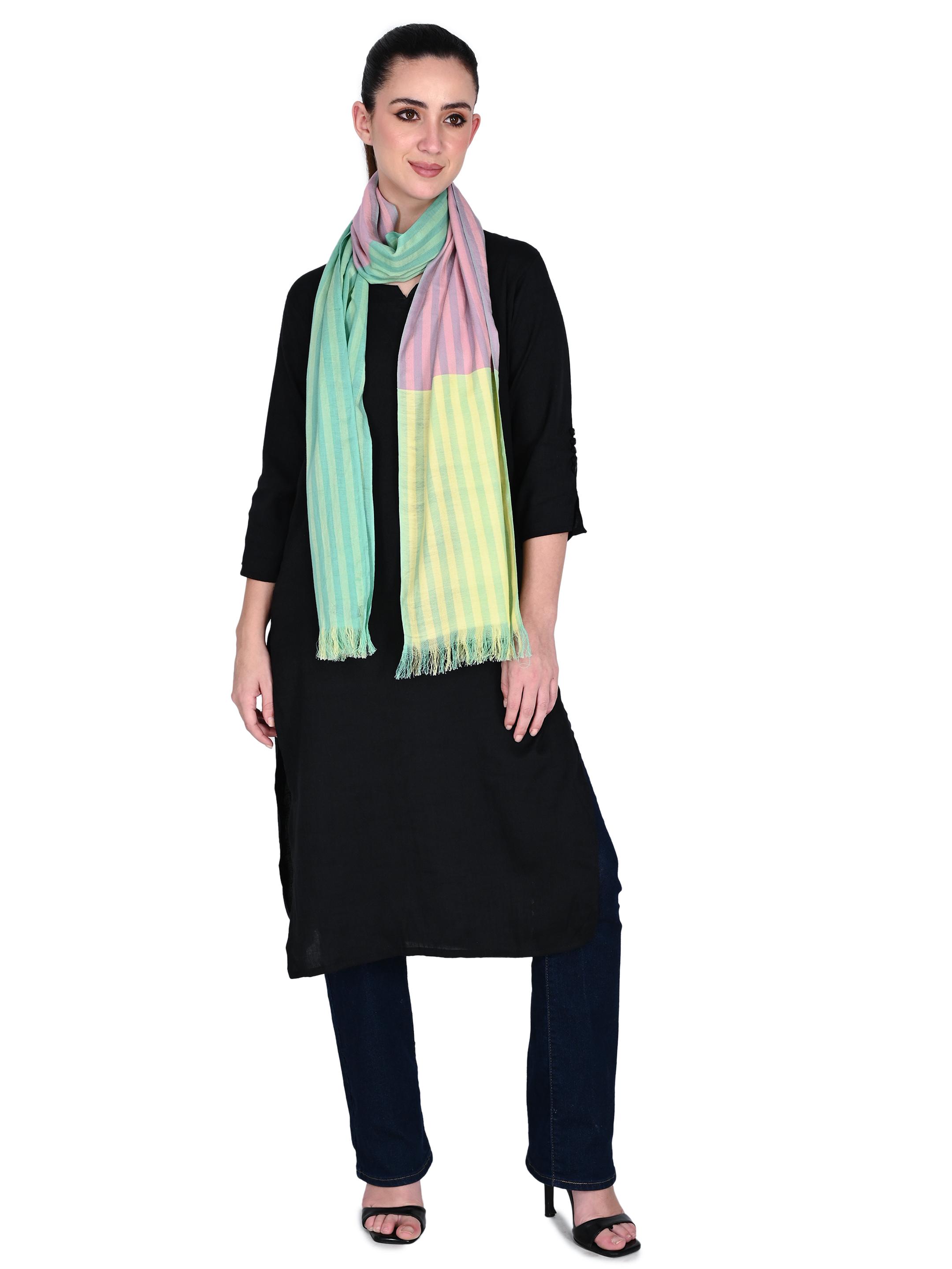 Image 4 of Cotton Handwoven Scarf