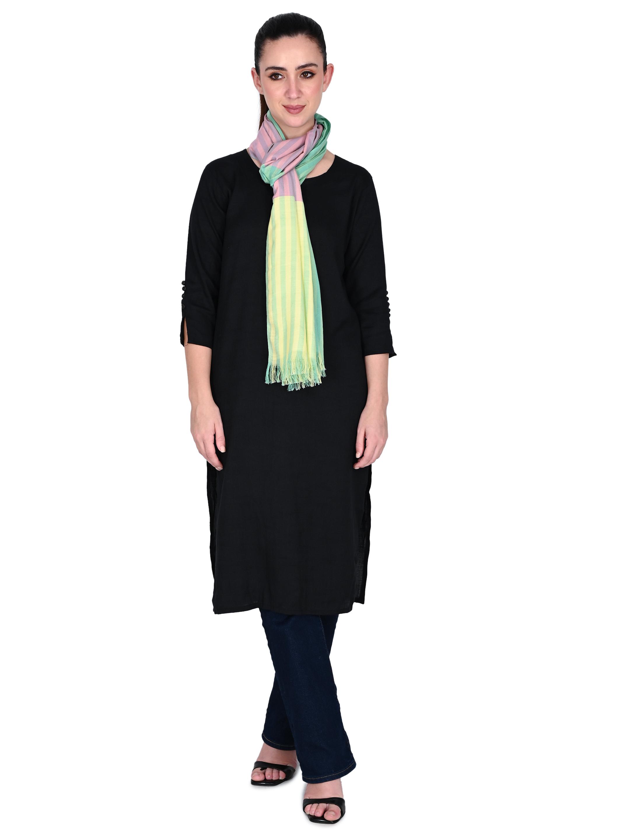 Image 5 of Cotton Handwoven Scarf