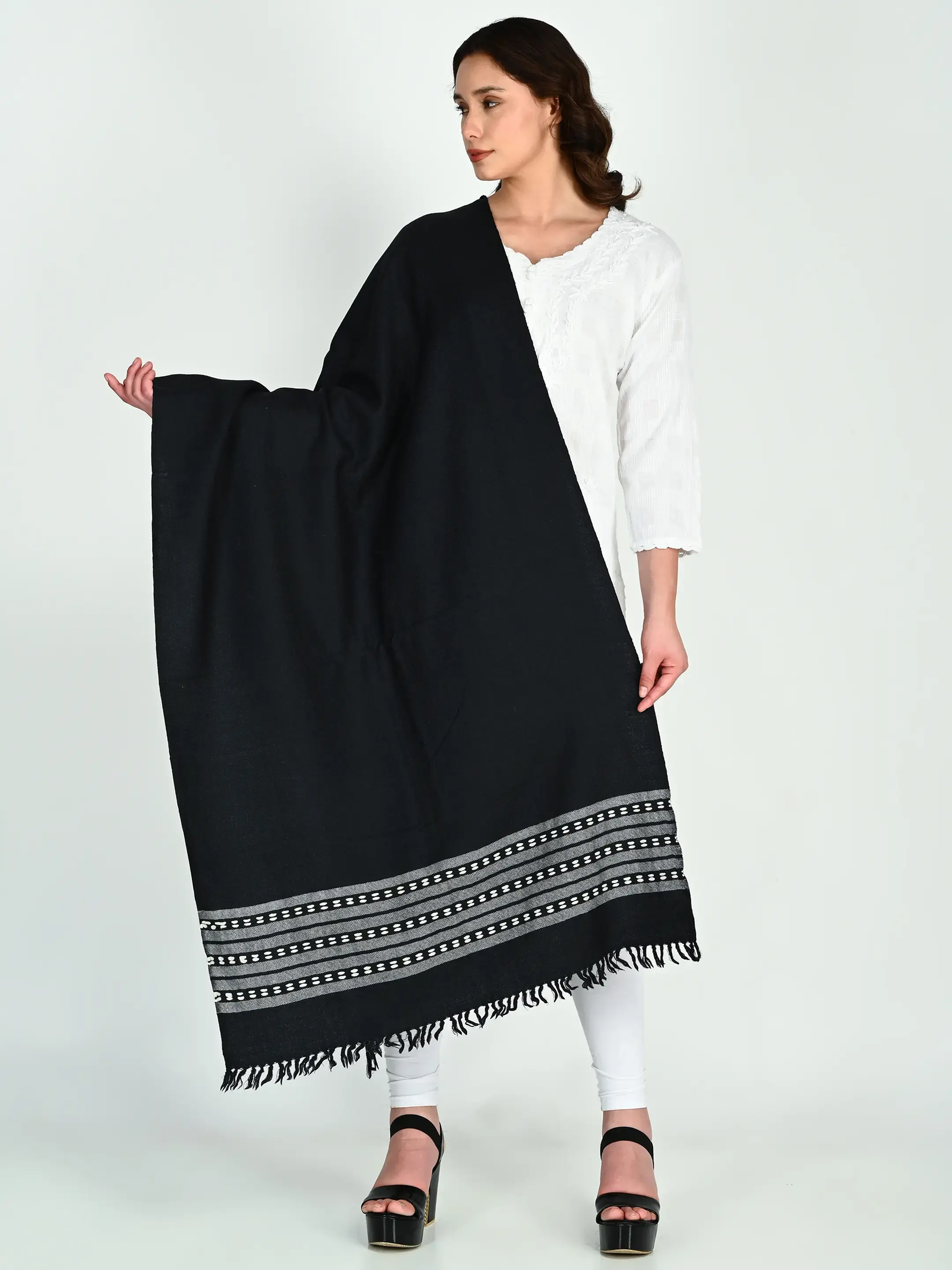 Image 2 of Merino Handwoven Stole