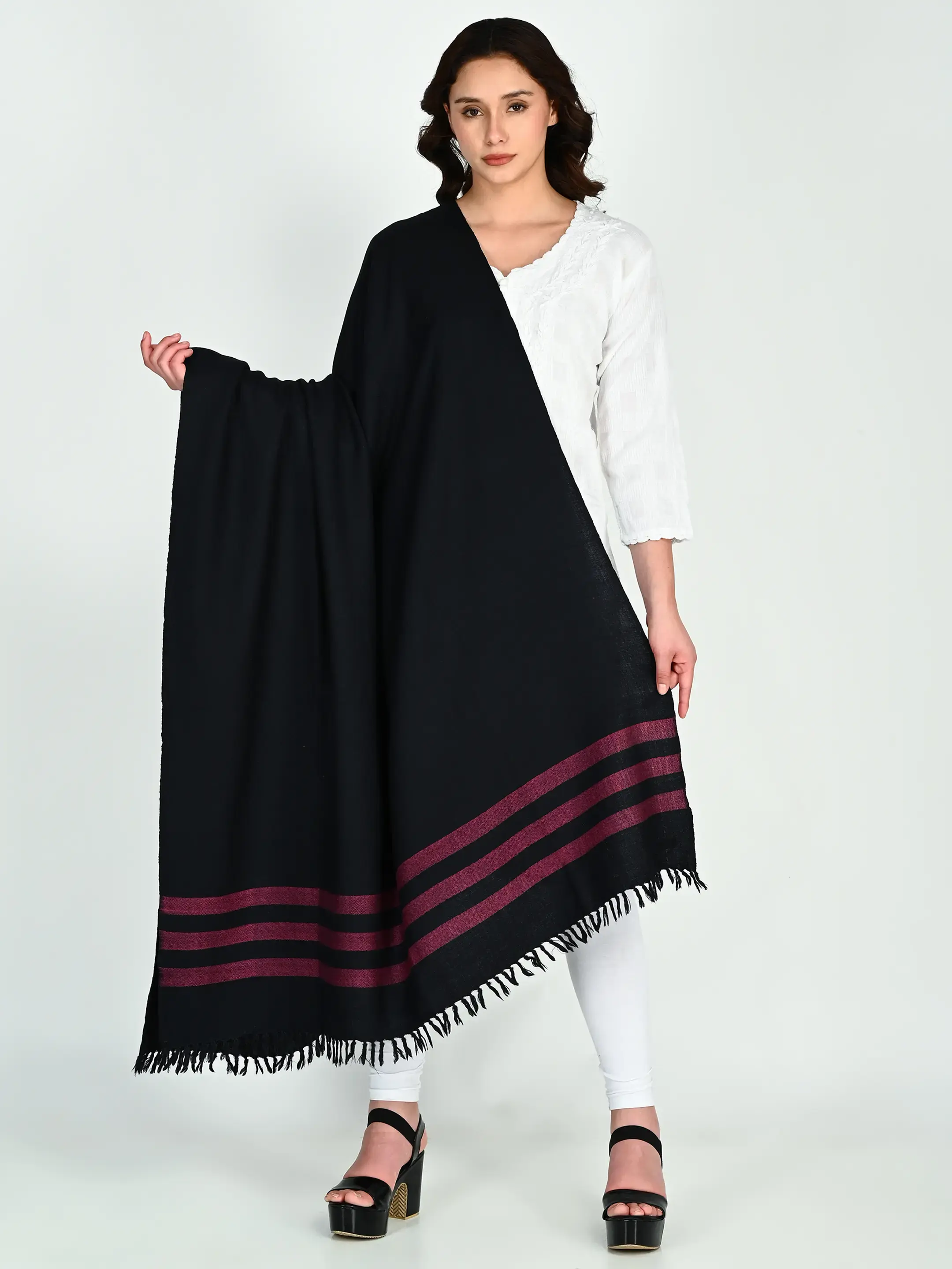 Image 1 of Merino Handwoven Shawl