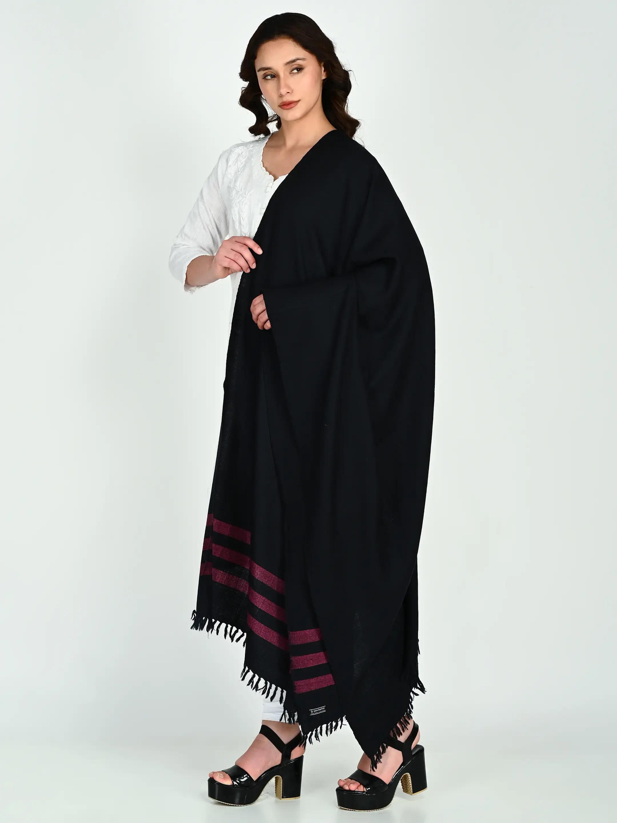 Image 5 of Merino Handwoven Shawl