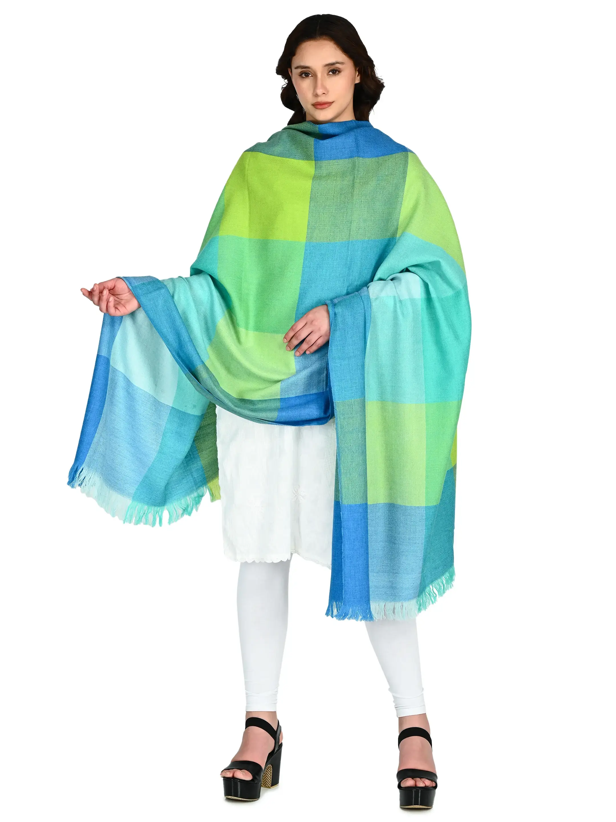 Image 4 of Merino Handwoven Shawl
