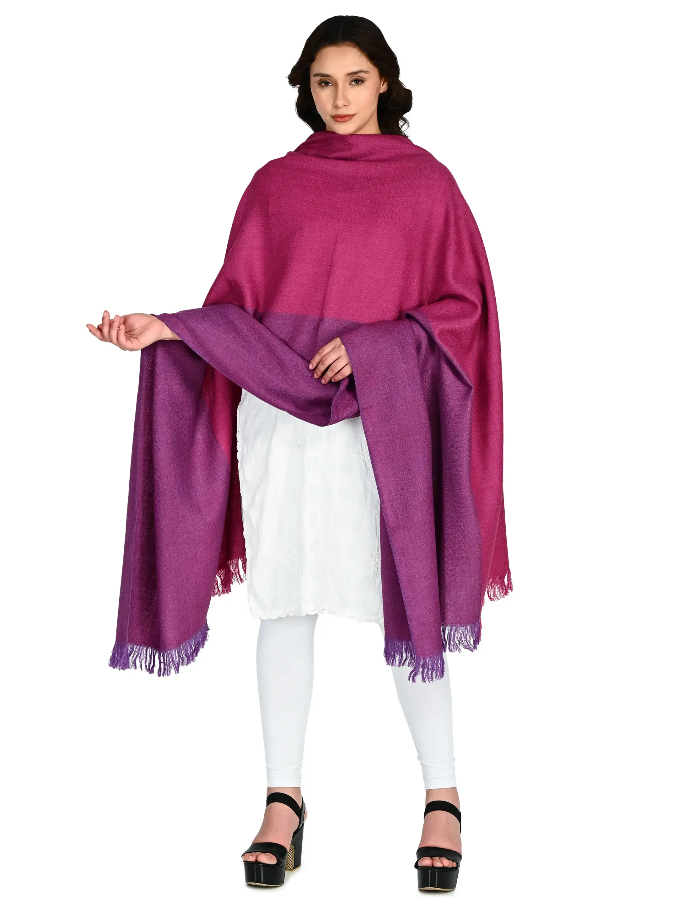 Image 3 of Merino Handwoven Shawl