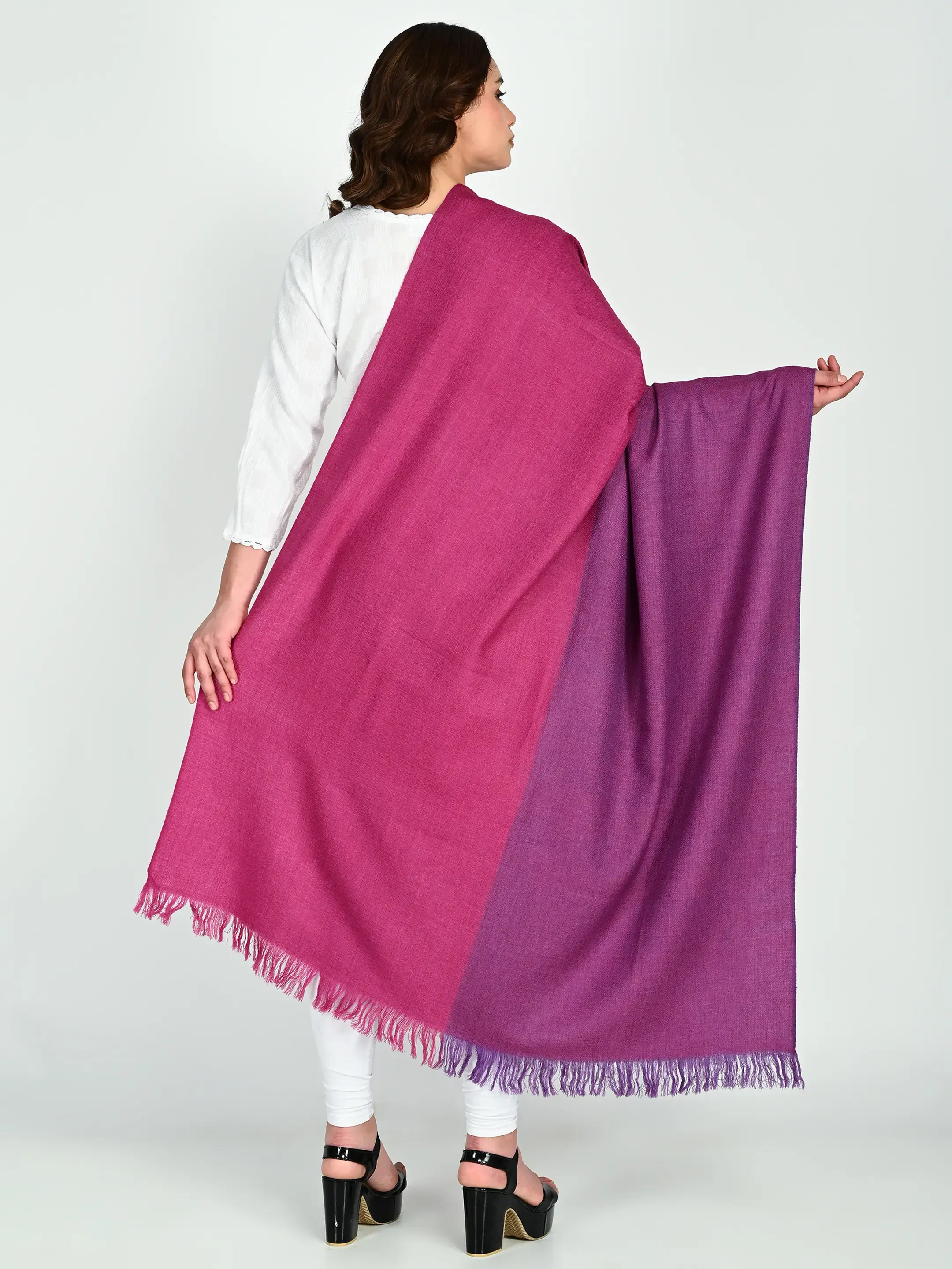 Image 6 of Merino Handwoven Shawl
