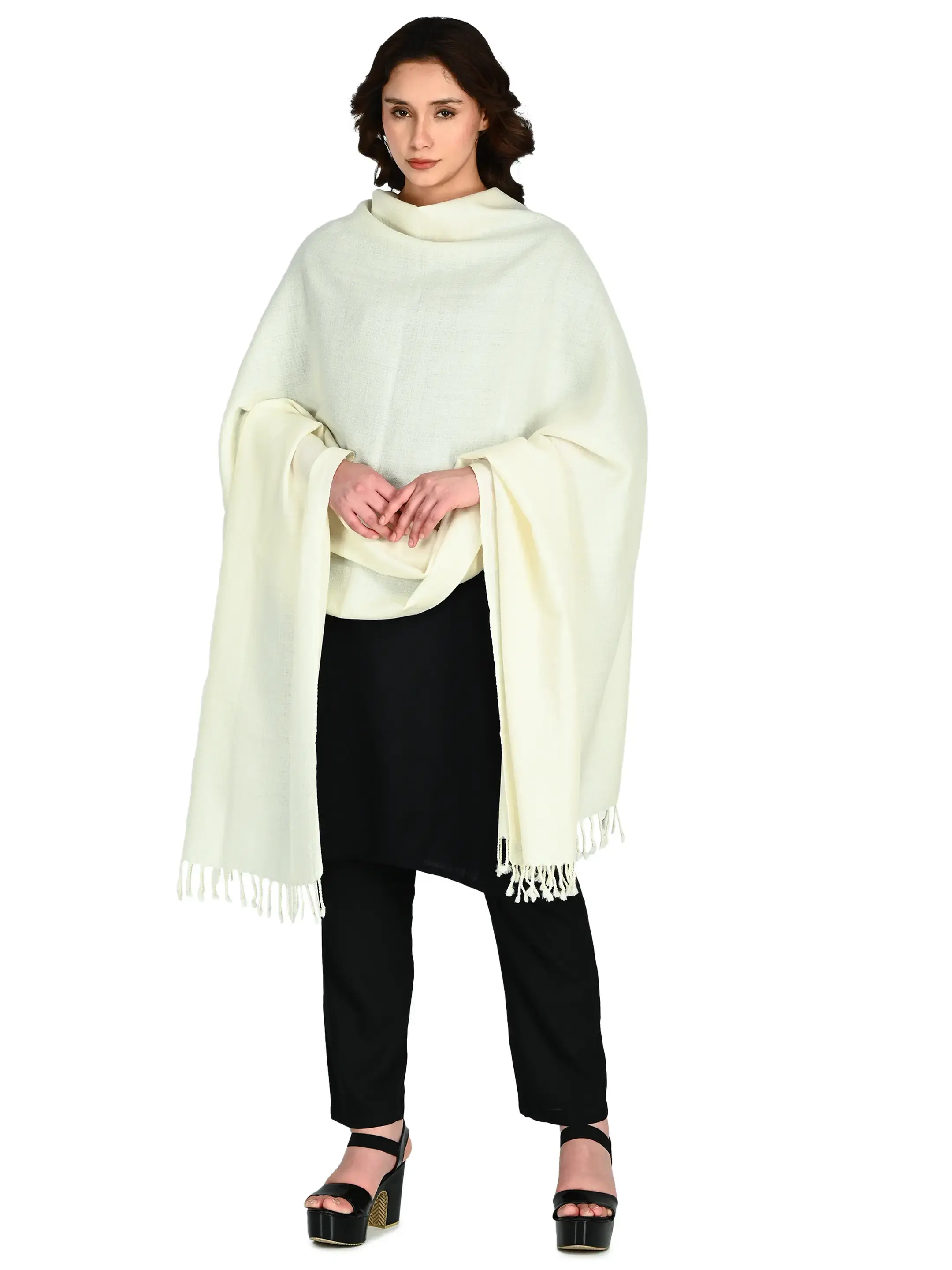 Image 5 of Merino Handwoven Shawl