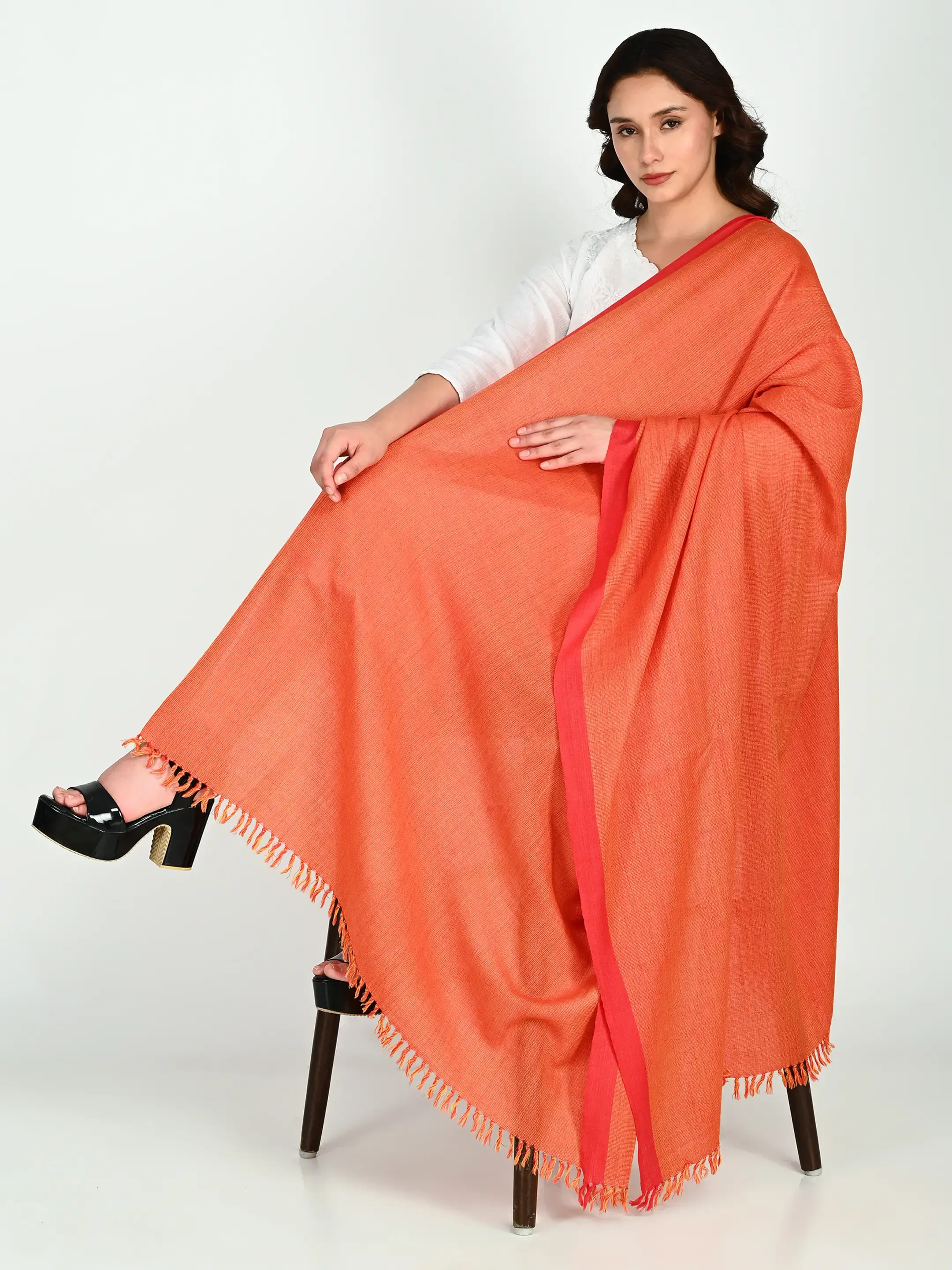 Image 1 of Merino Handwoven Shawl