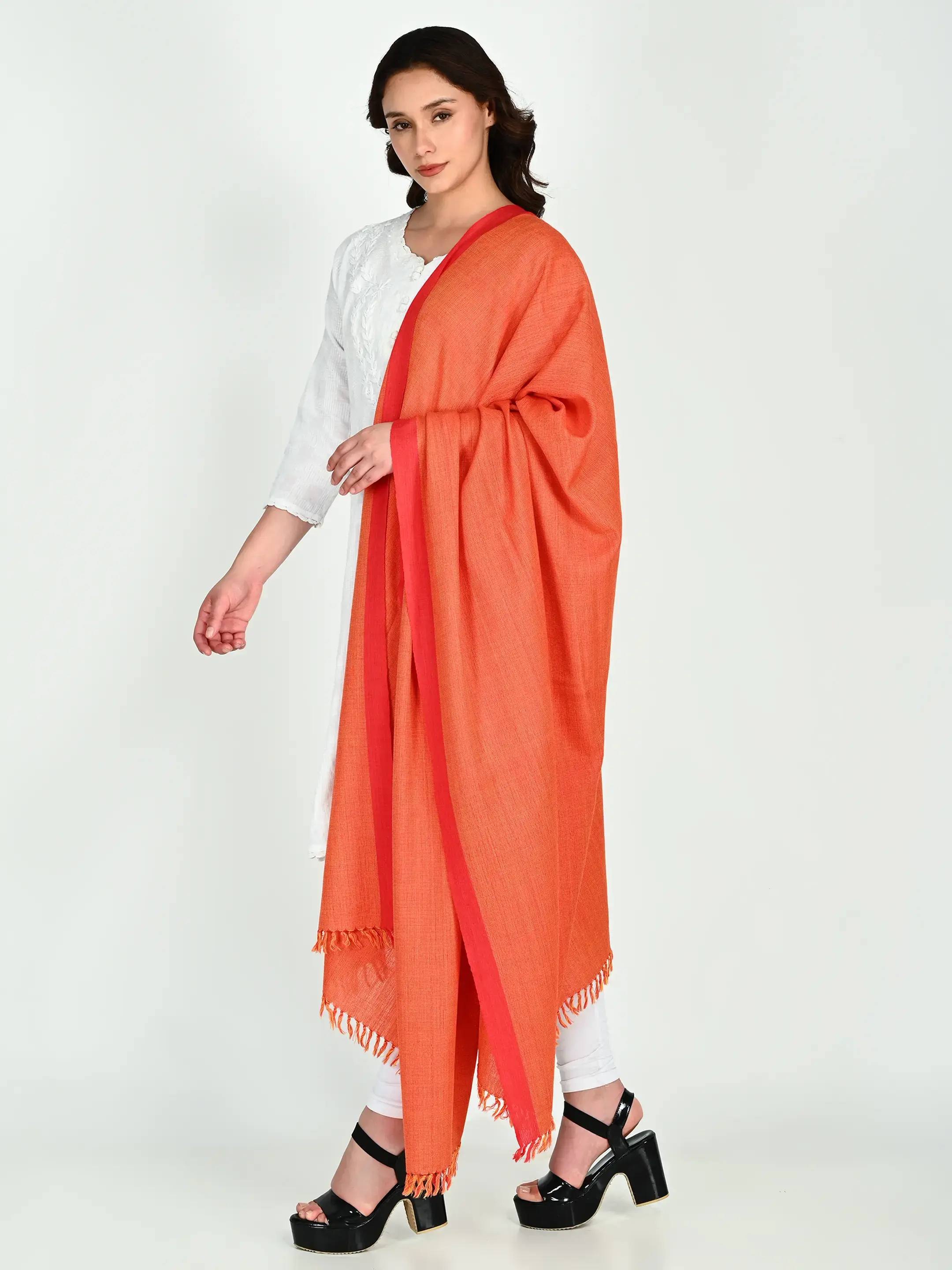 Image 2 of Merino Handwoven Shawl