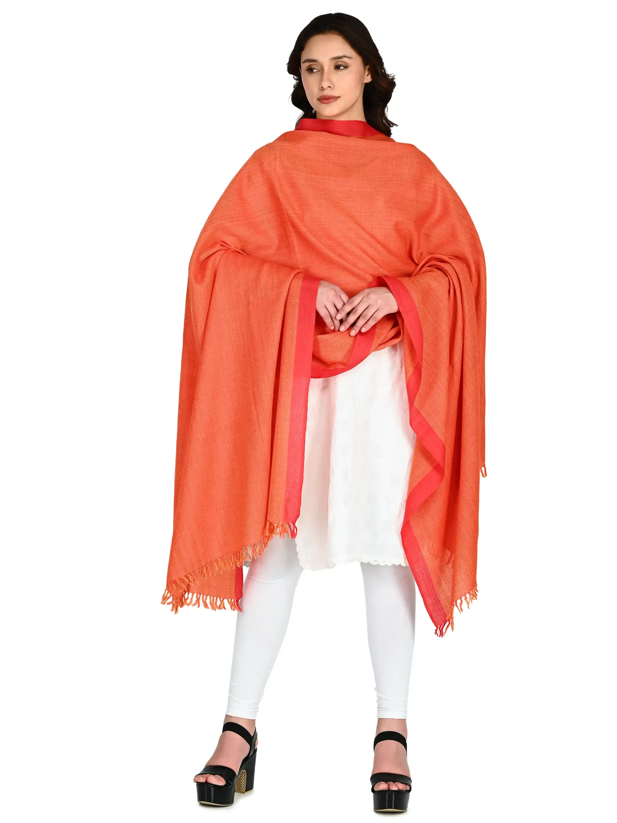 Image 3 of Merino Handwoven Shawl