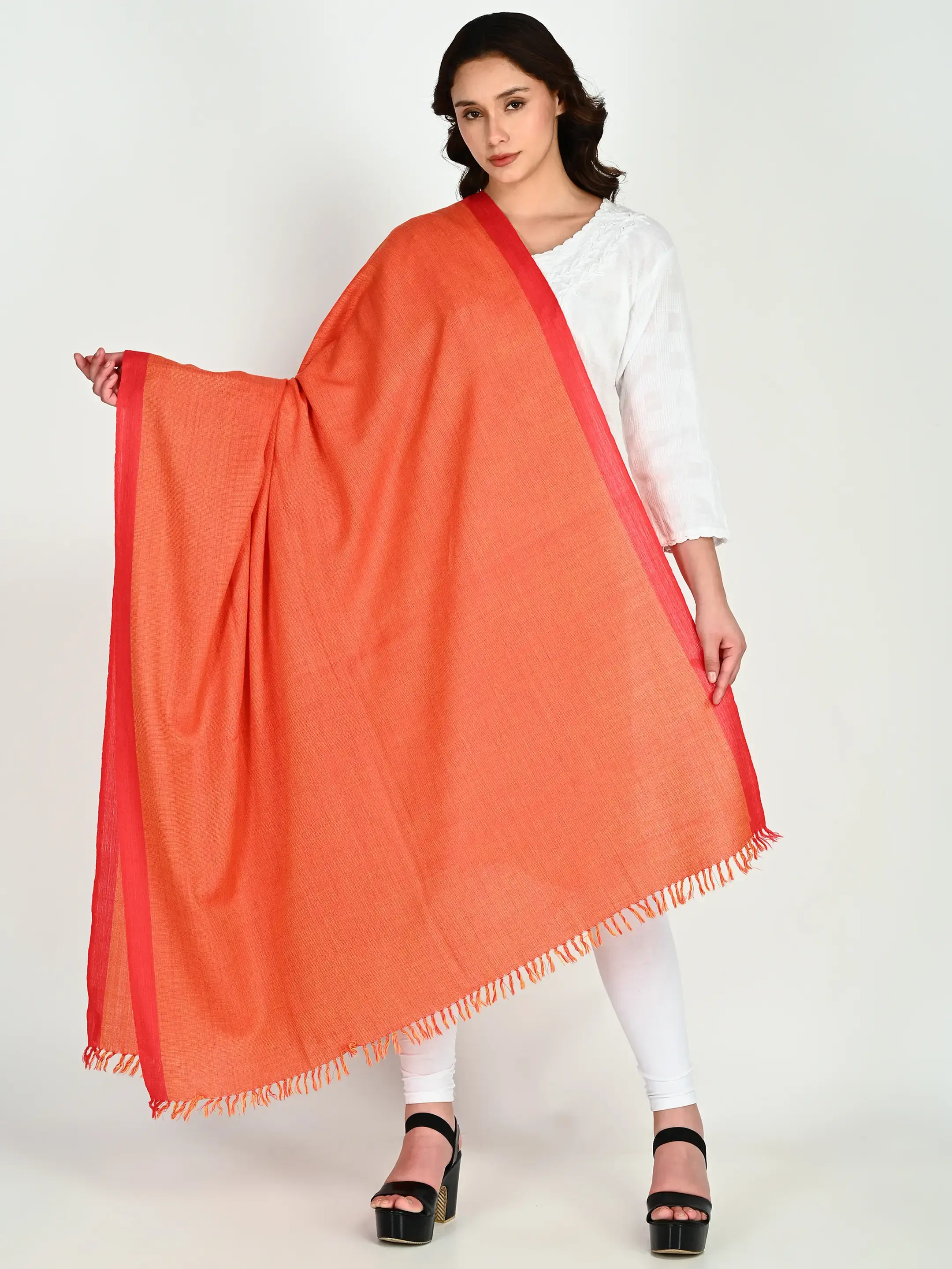 Image 4 of Merino Handwoven Shawl