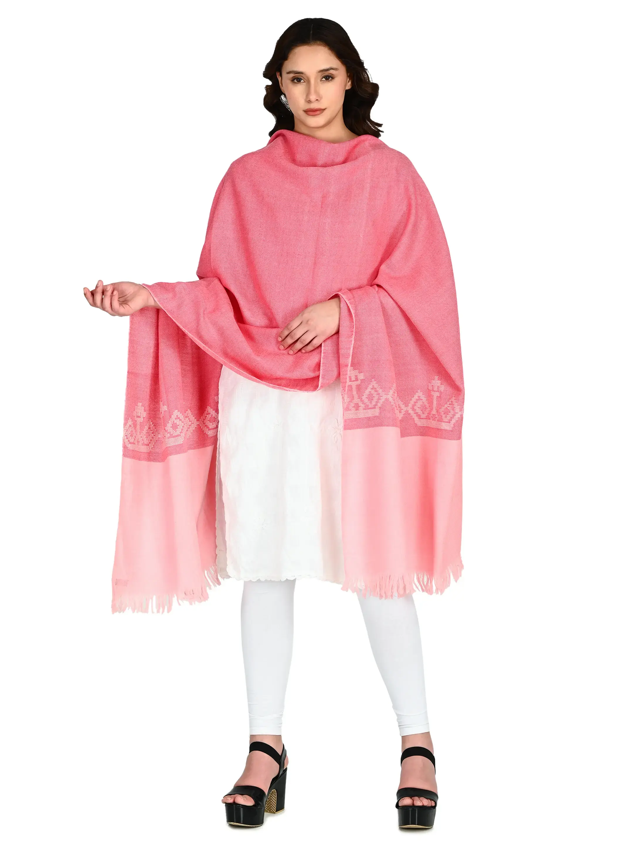 Image 4 of Merino Handwoven Shawl