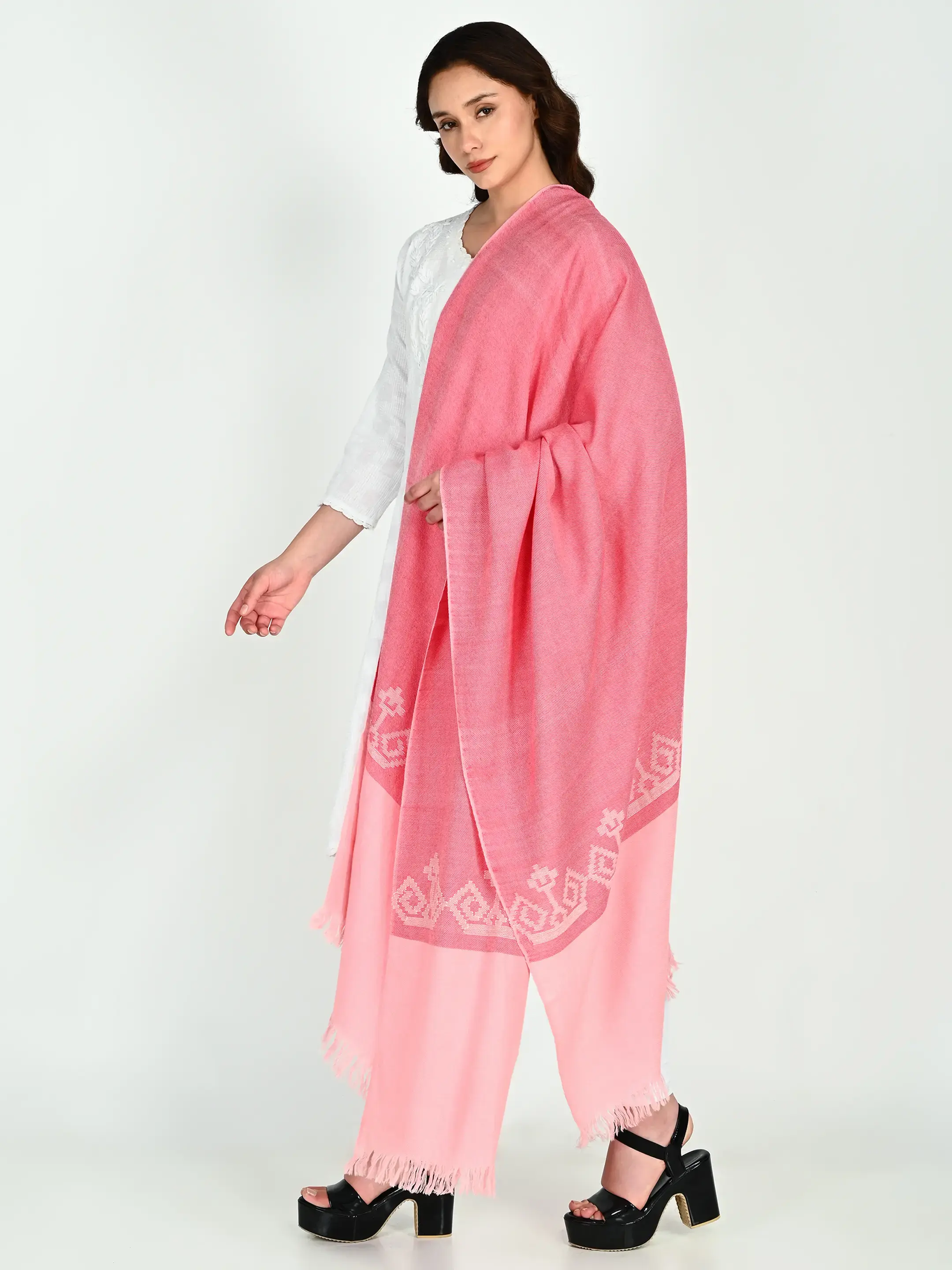 Image 5 of Merino Handwoven Shawl