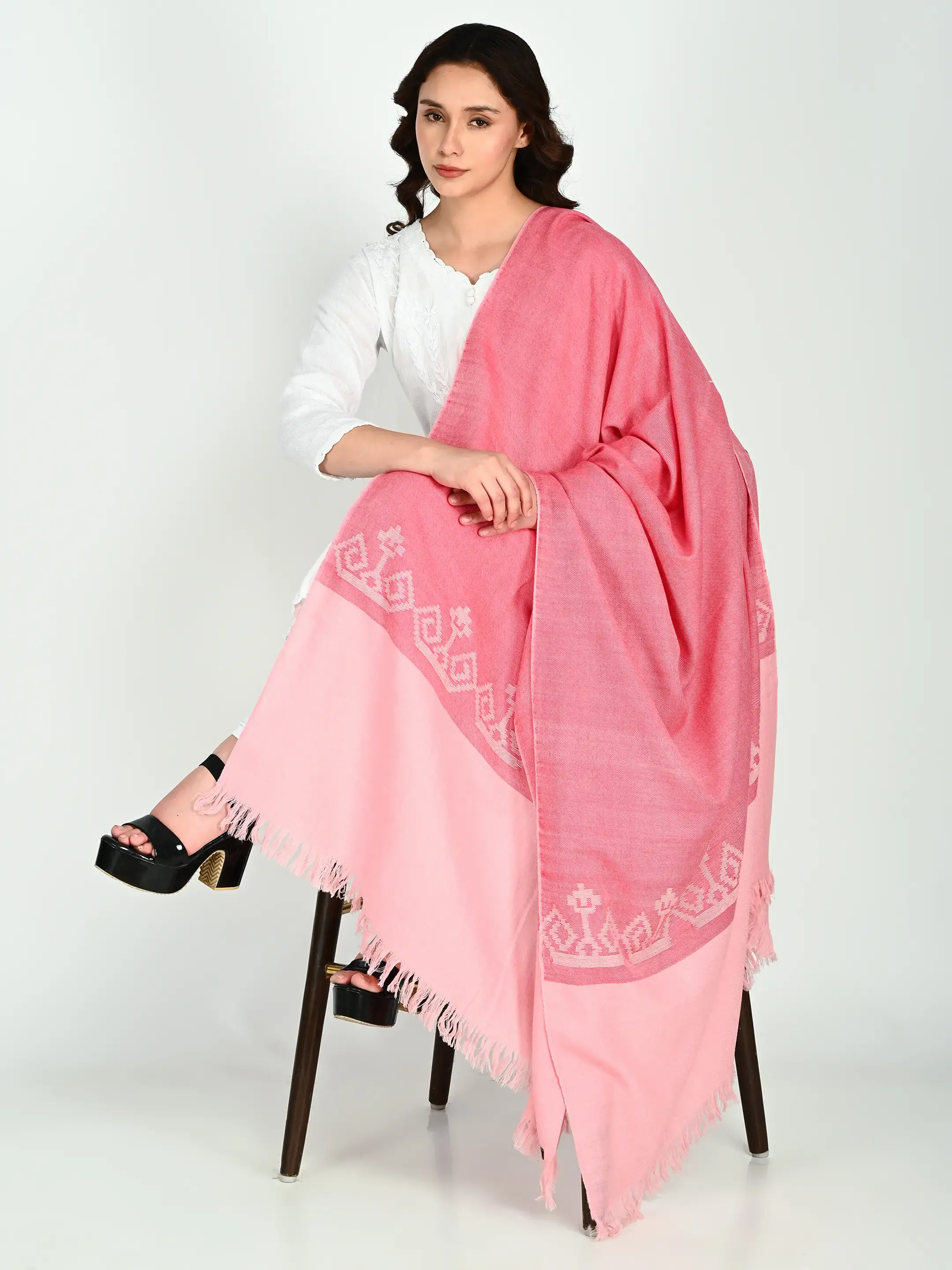 Image 6 of Merino Handwoven Shawl