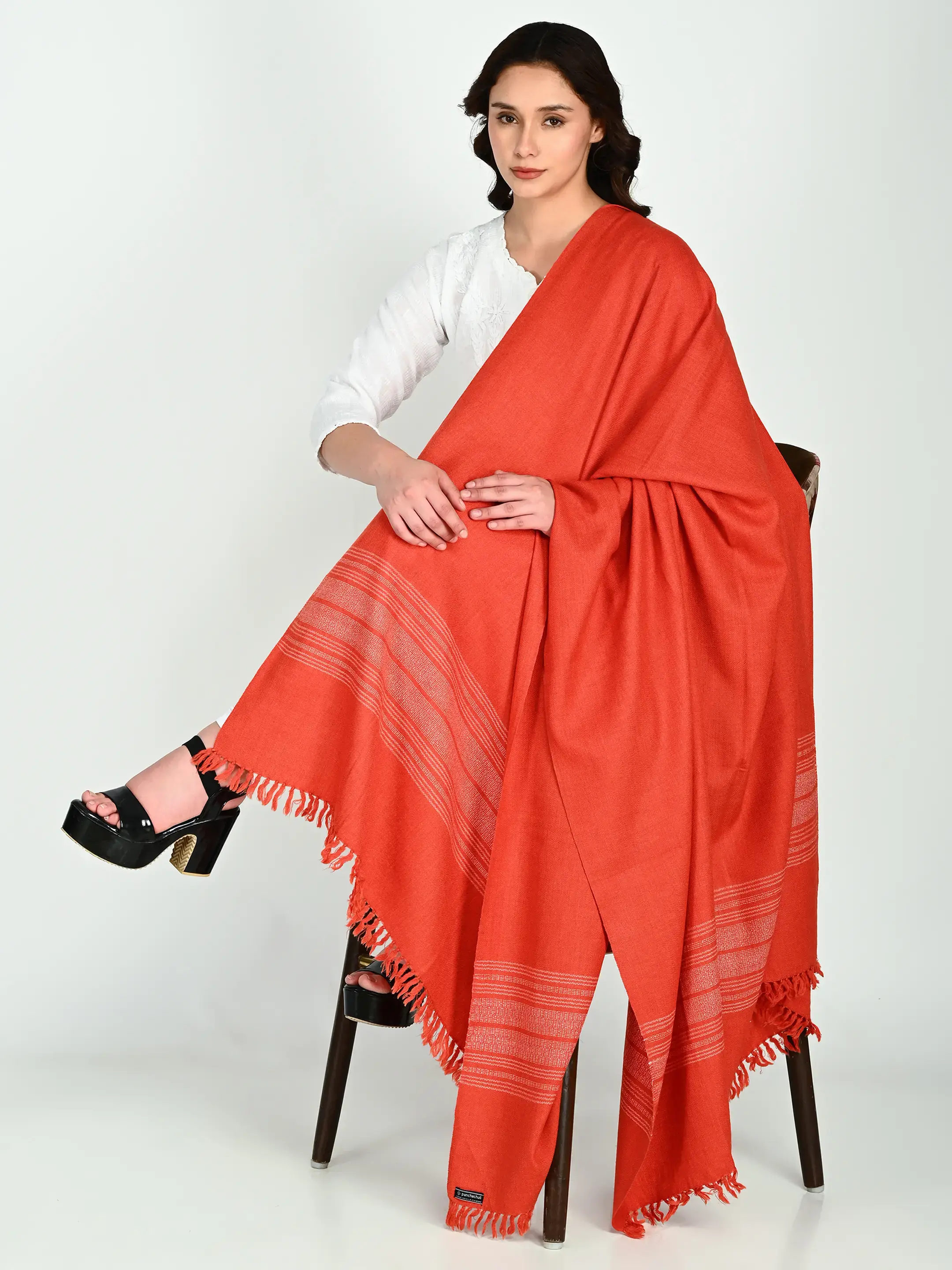 Image 1 of Merino Handwoven Shawl