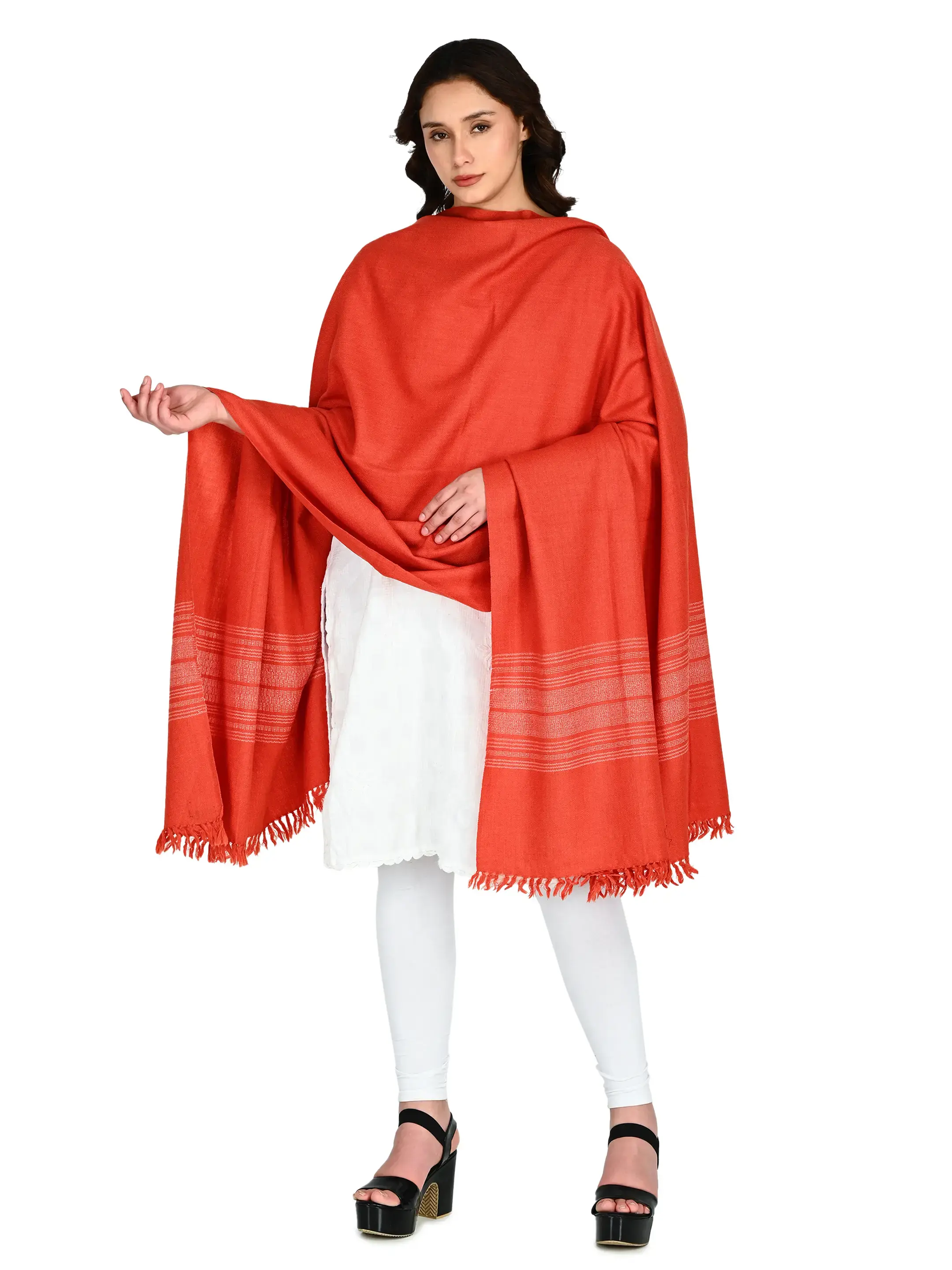 Image 3 of Merino Handwoven Shawl