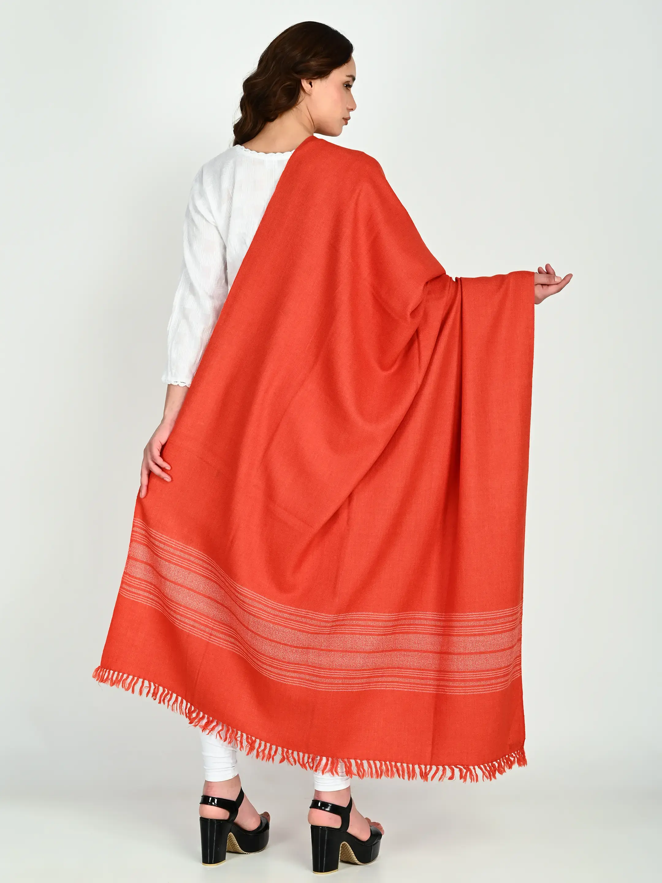 Image 6 of Merino Handwoven Shawl