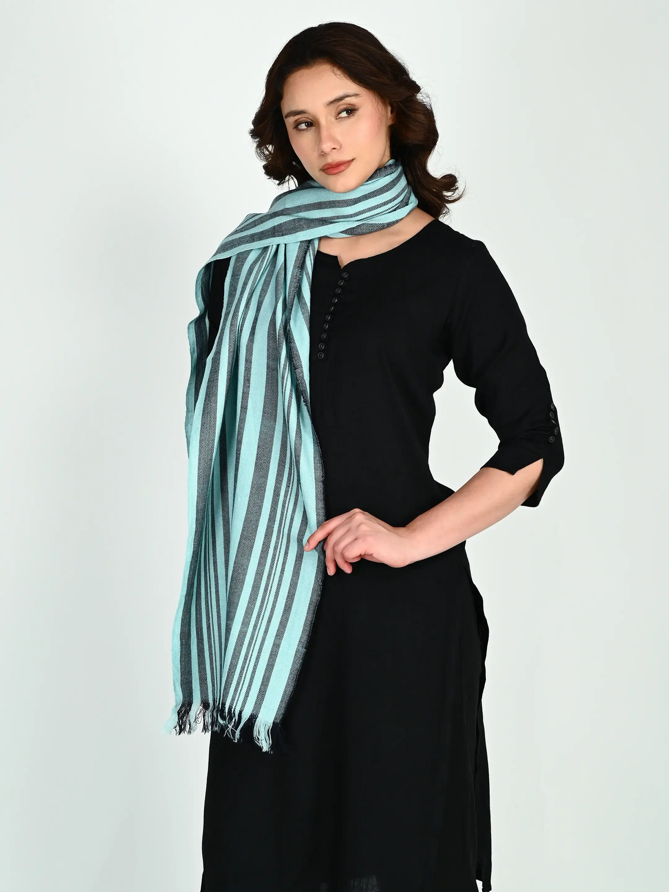 Image 2 of Merino Handwoven Scarf