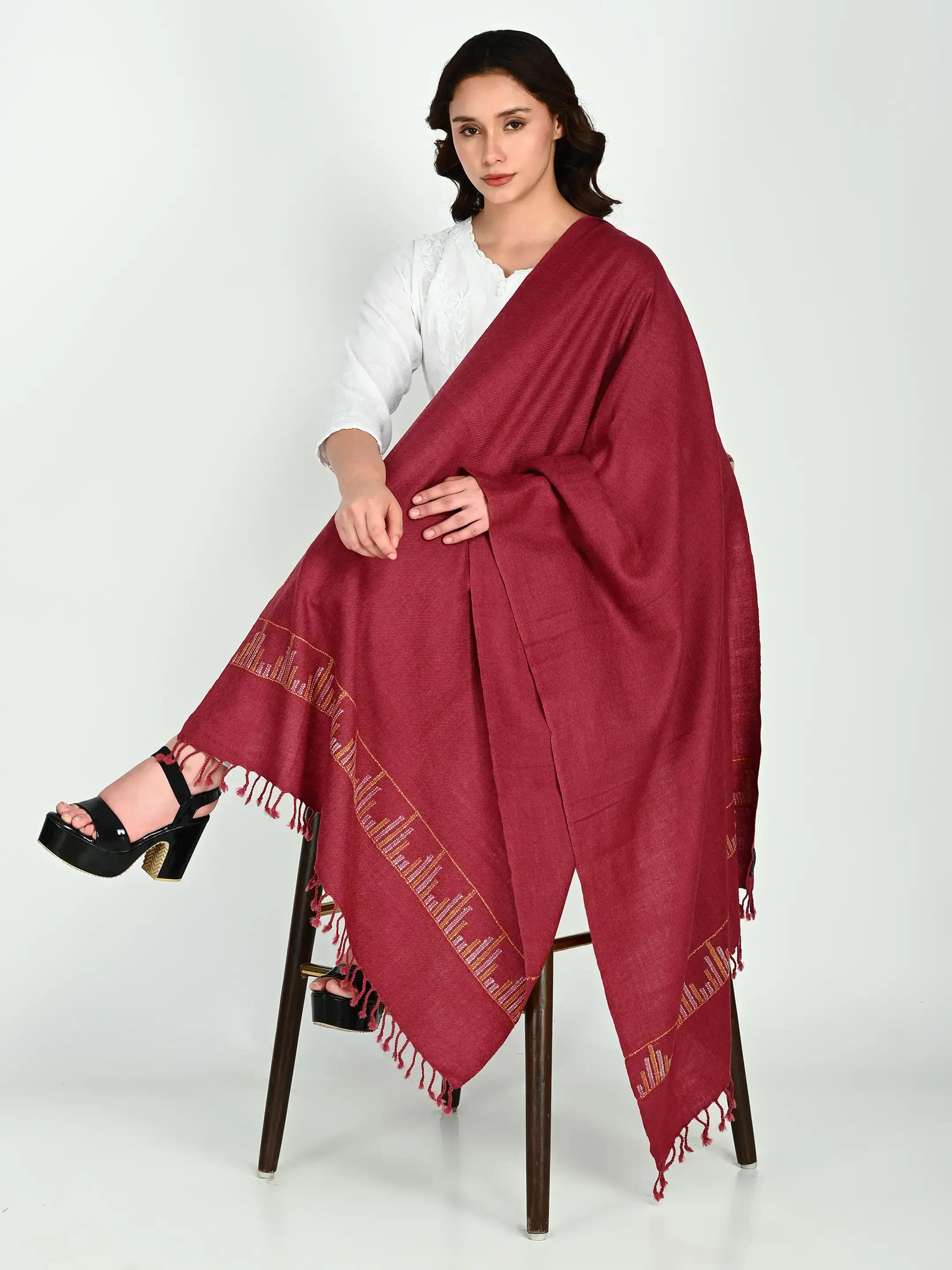 Image 1 of Merino Handwoven Stole