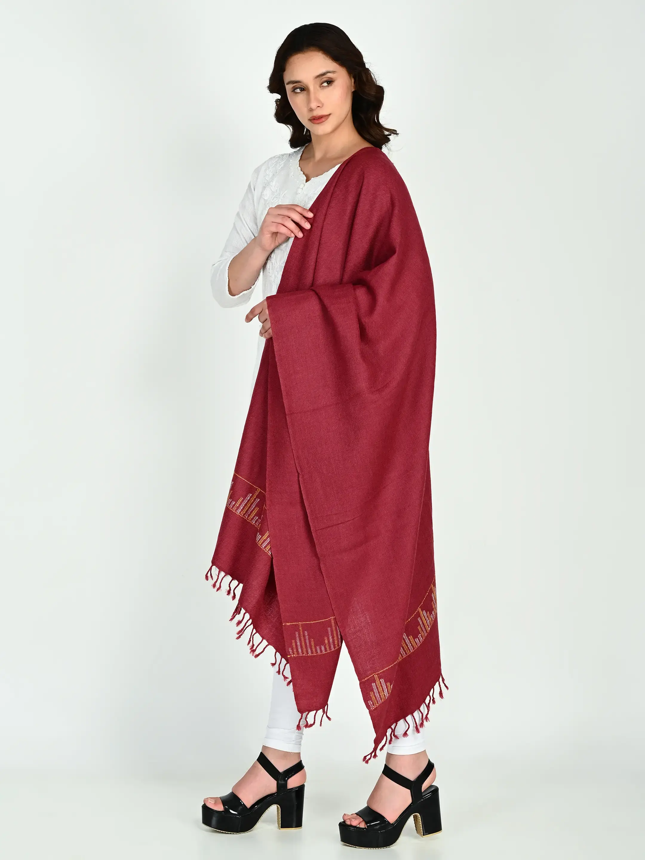 Image 2 of Merino Handwoven Stole