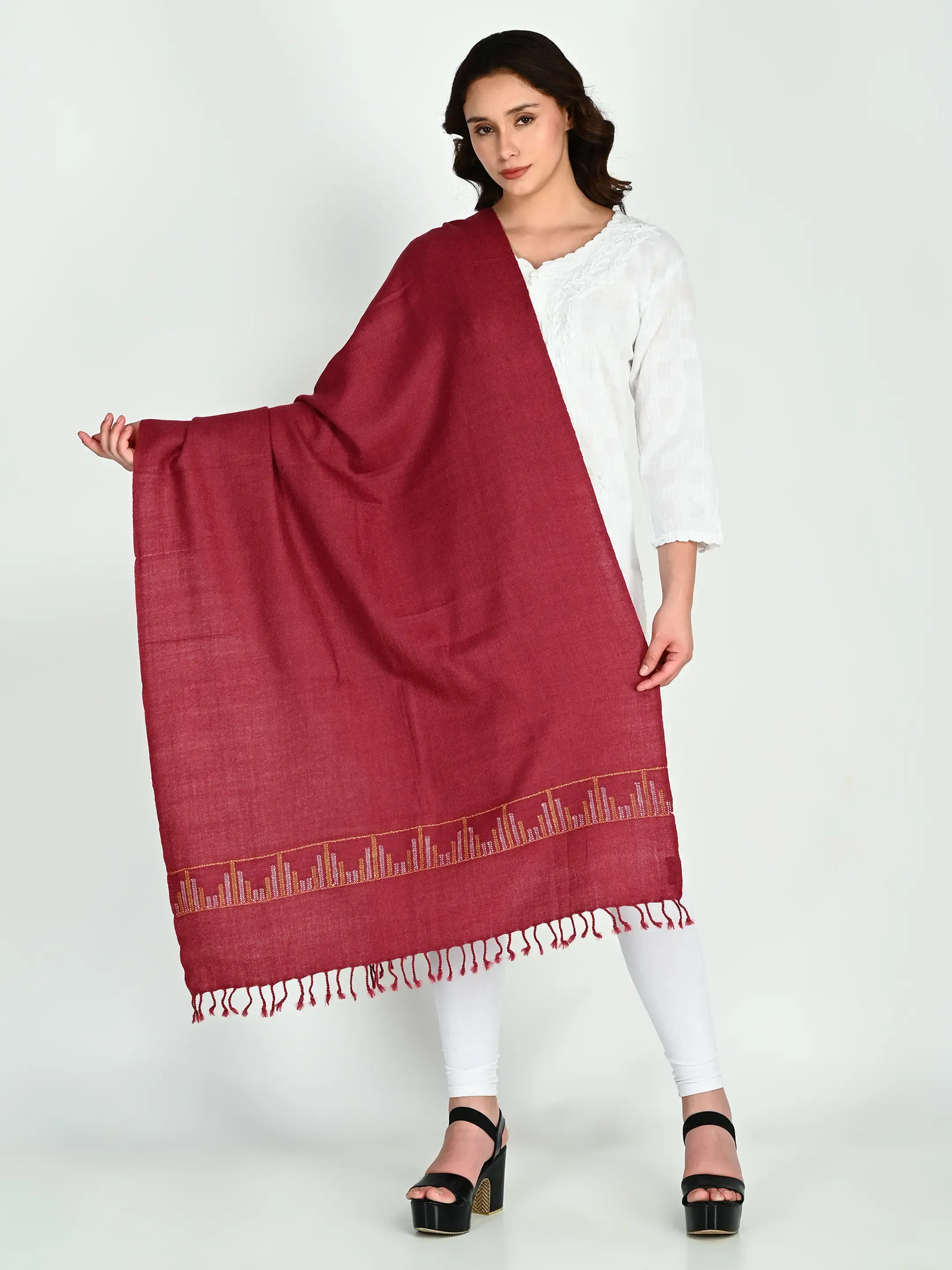 Image 4 of Merino Handwoven Stole