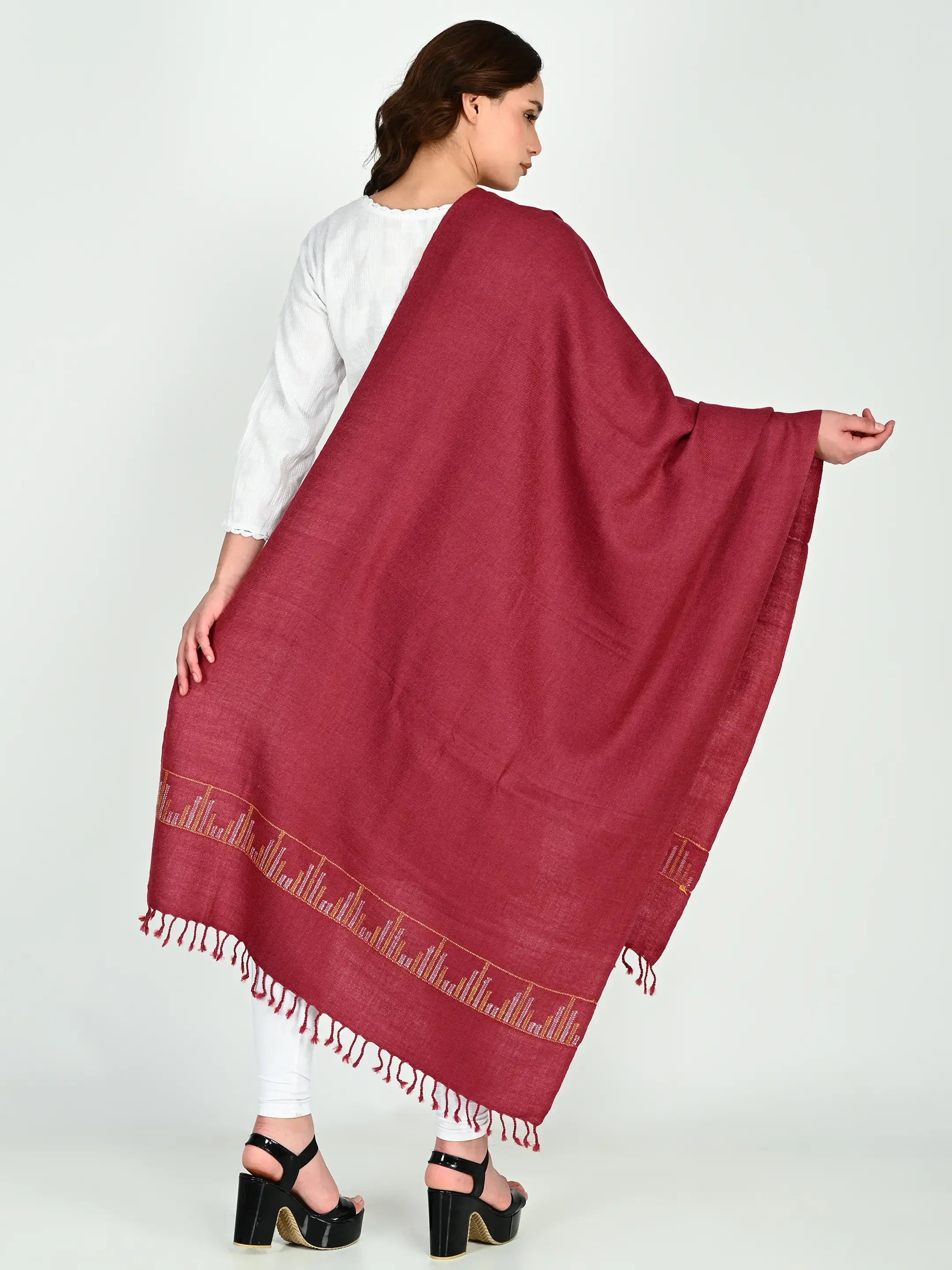 Image 6 of Merino Handwoven Stole