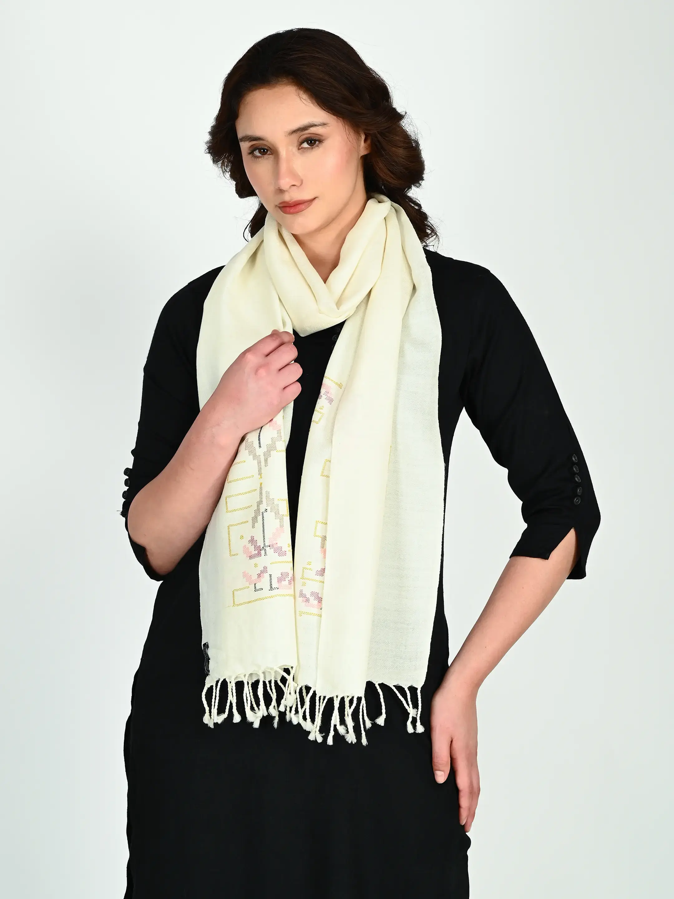 Image 1 of Merino Handwoven Scarf