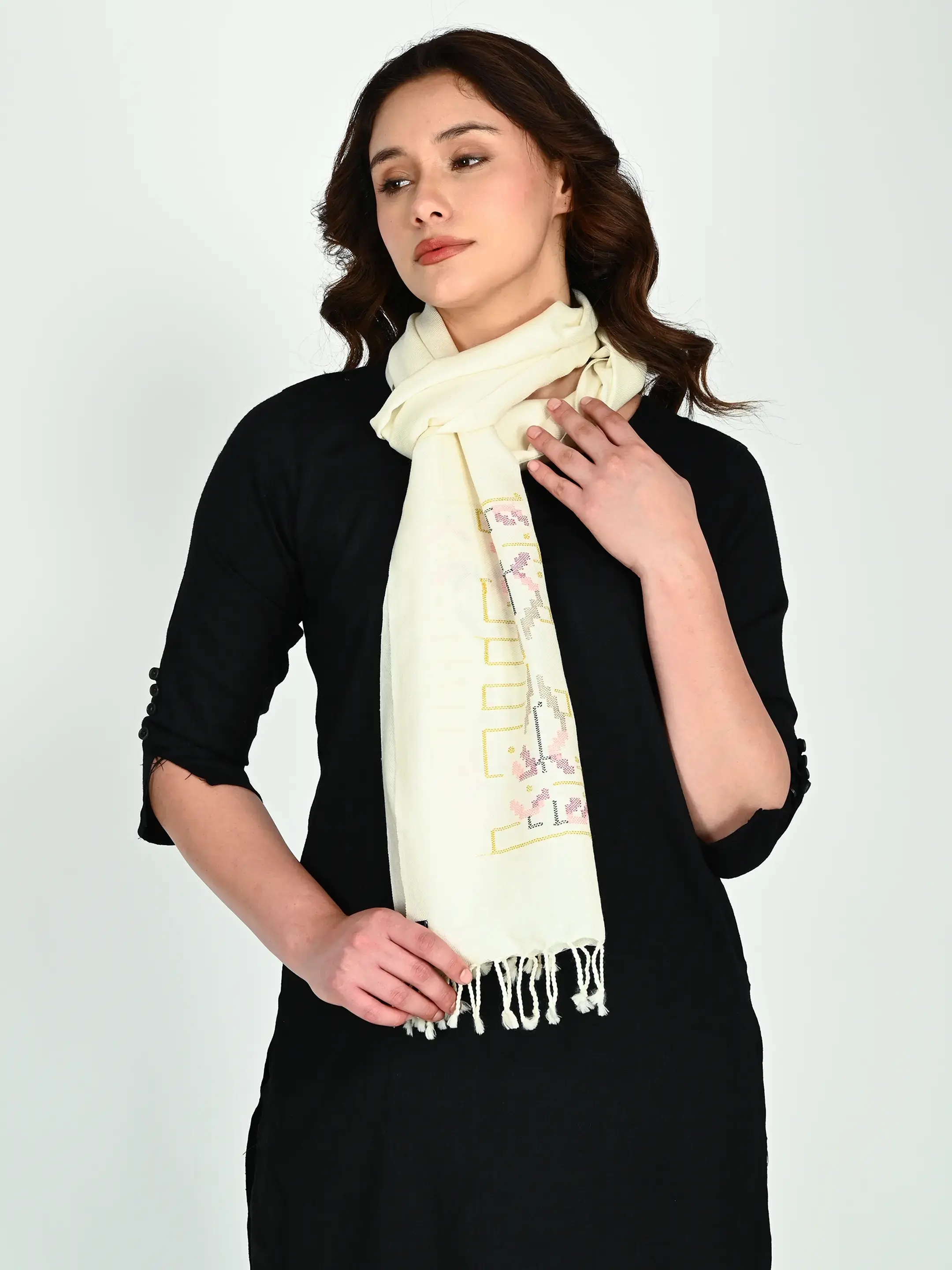 Image 2 of Merino Handwoven Scarf