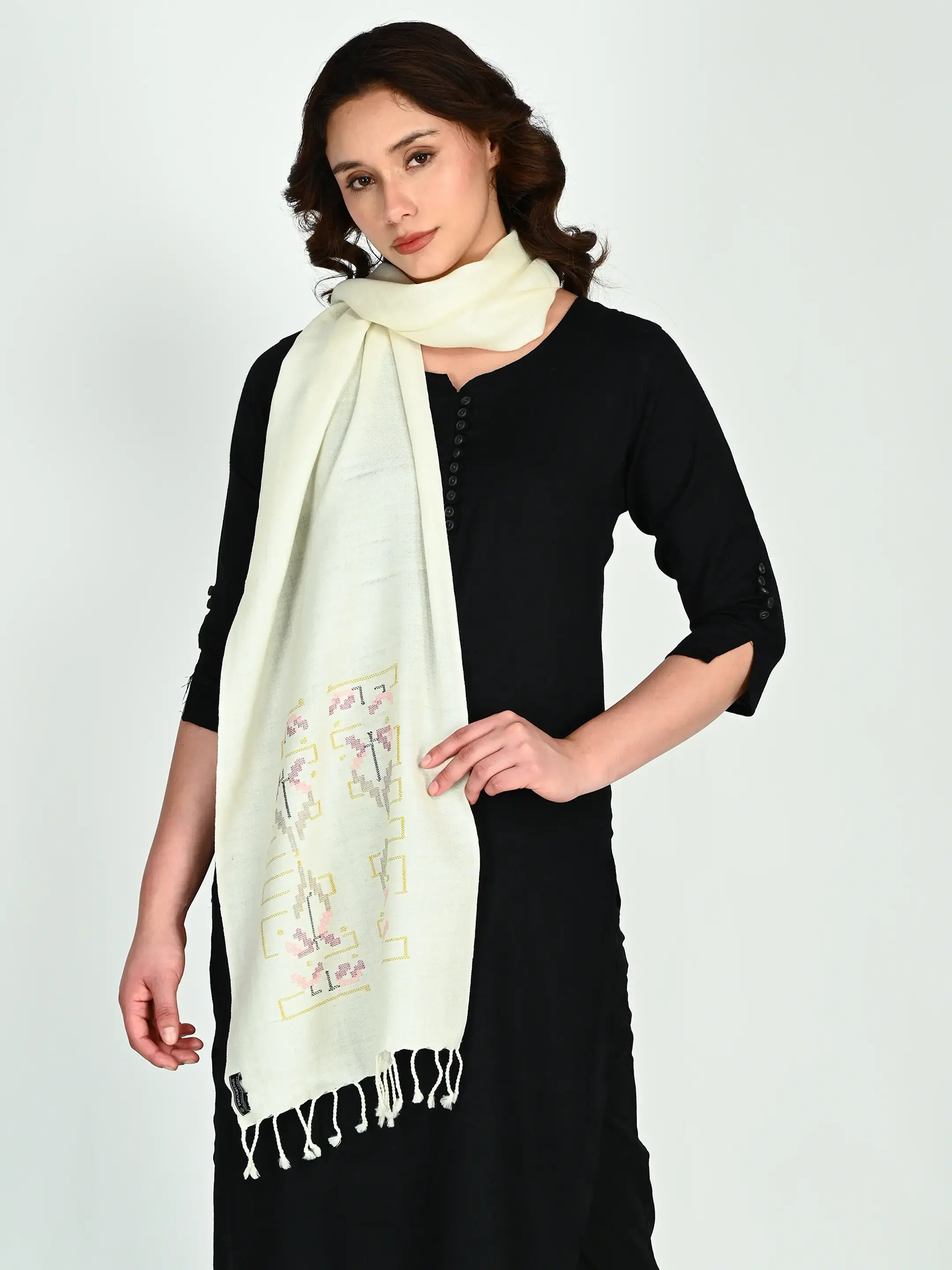 Image 4 of Merino Handwoven Scarf