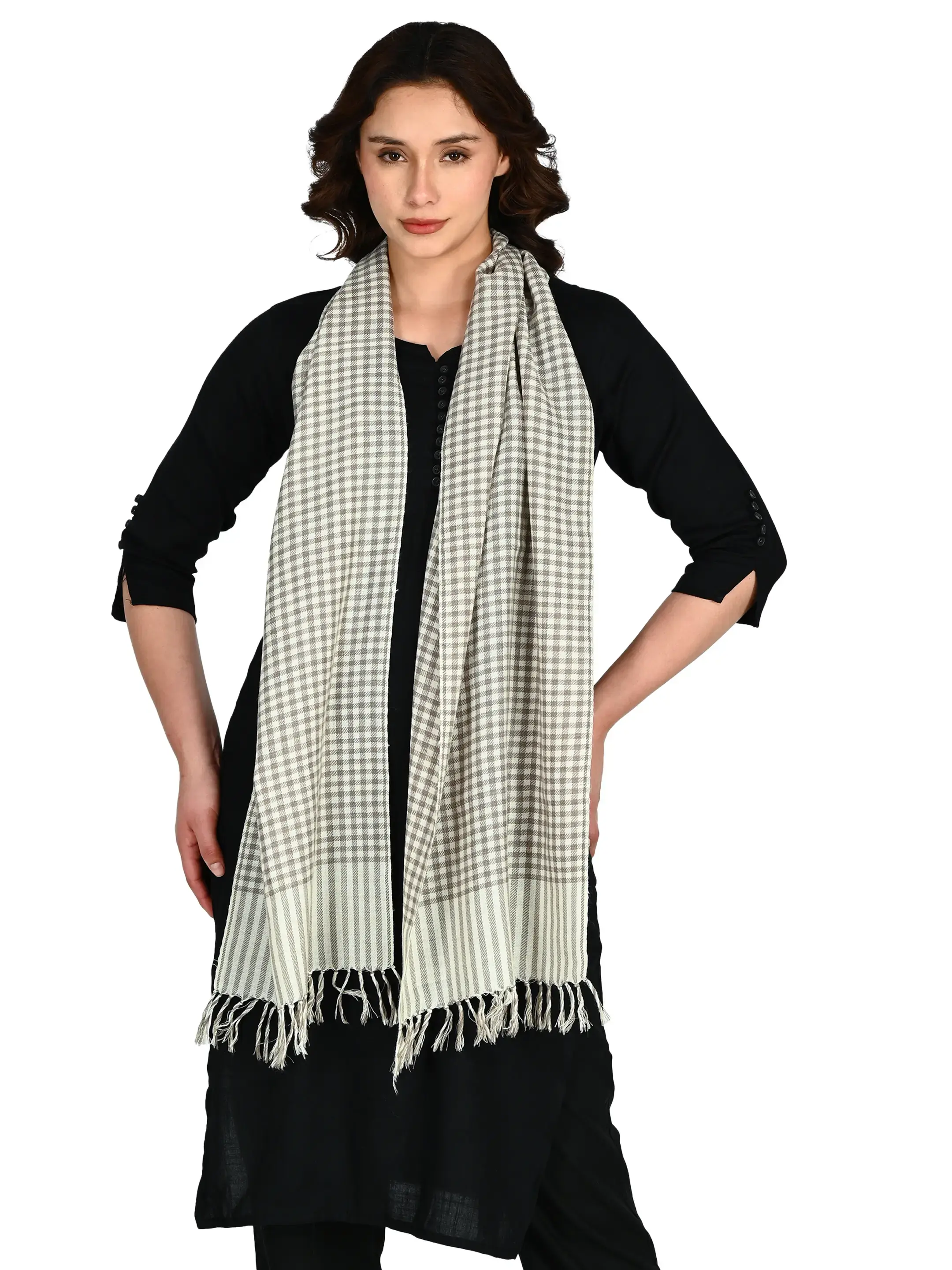 Image 1 of Merino Handwoven Scarf