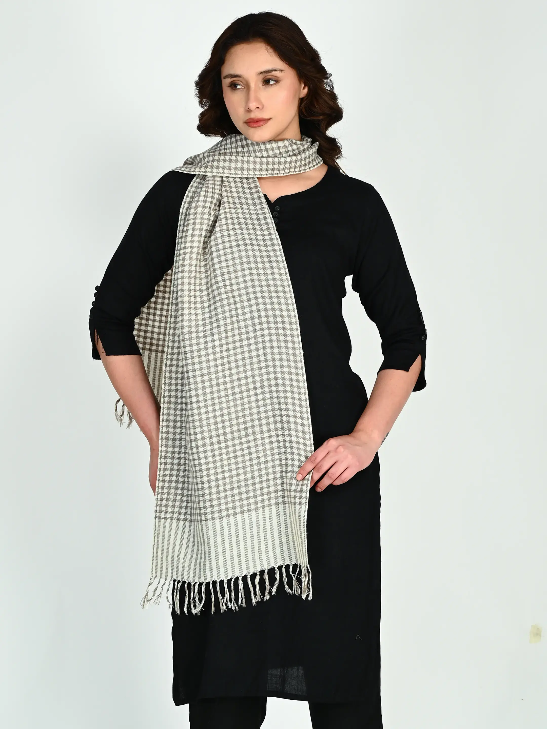 Image 2 of Merino Handwoven Scarf