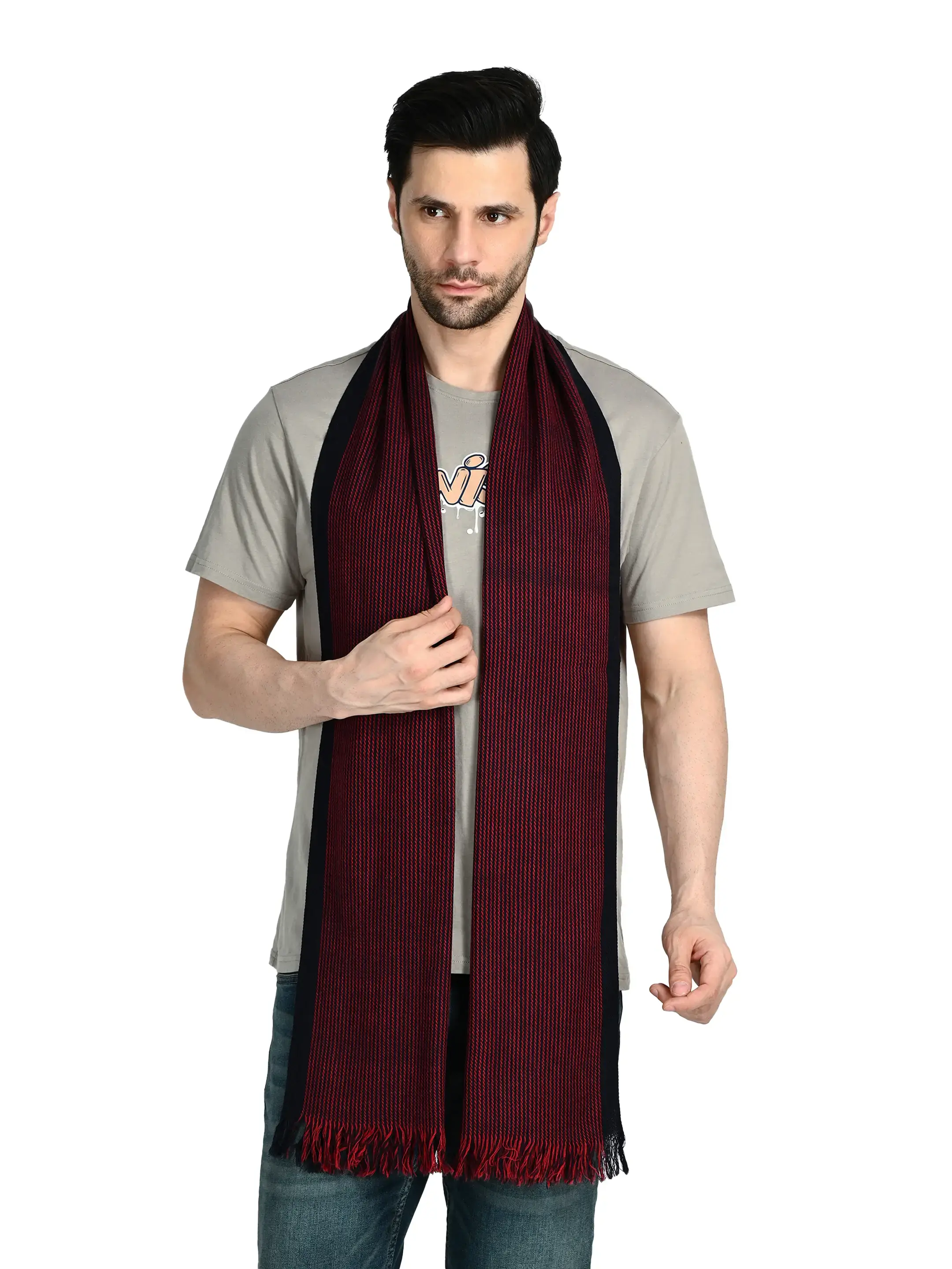 Image 1 of Merino Handwoven Scarf