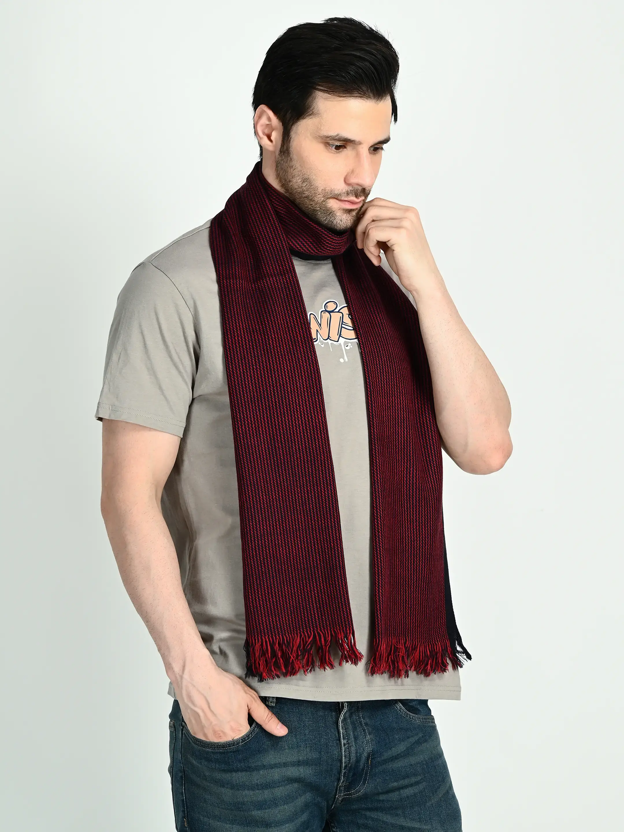 Image 3 of Merino Handwoven Scarf