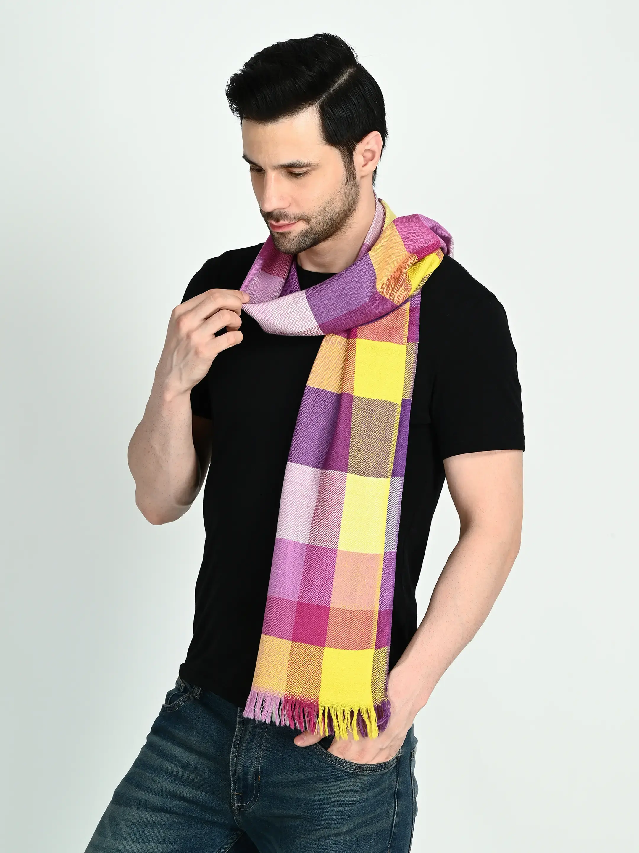 Image 2 of Merino Handwoven Scarf