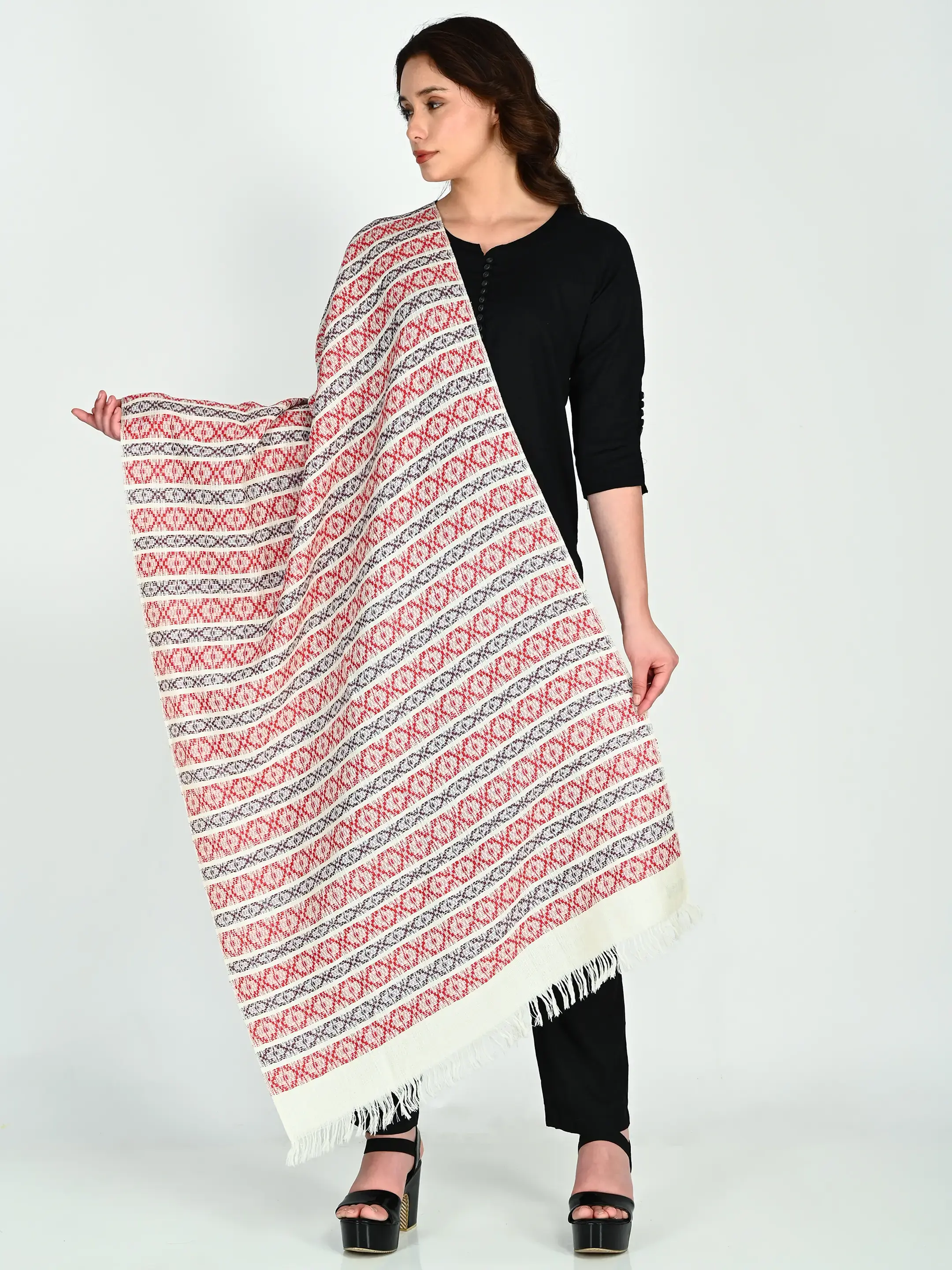 Image 2 of Merino Handwoven Stole