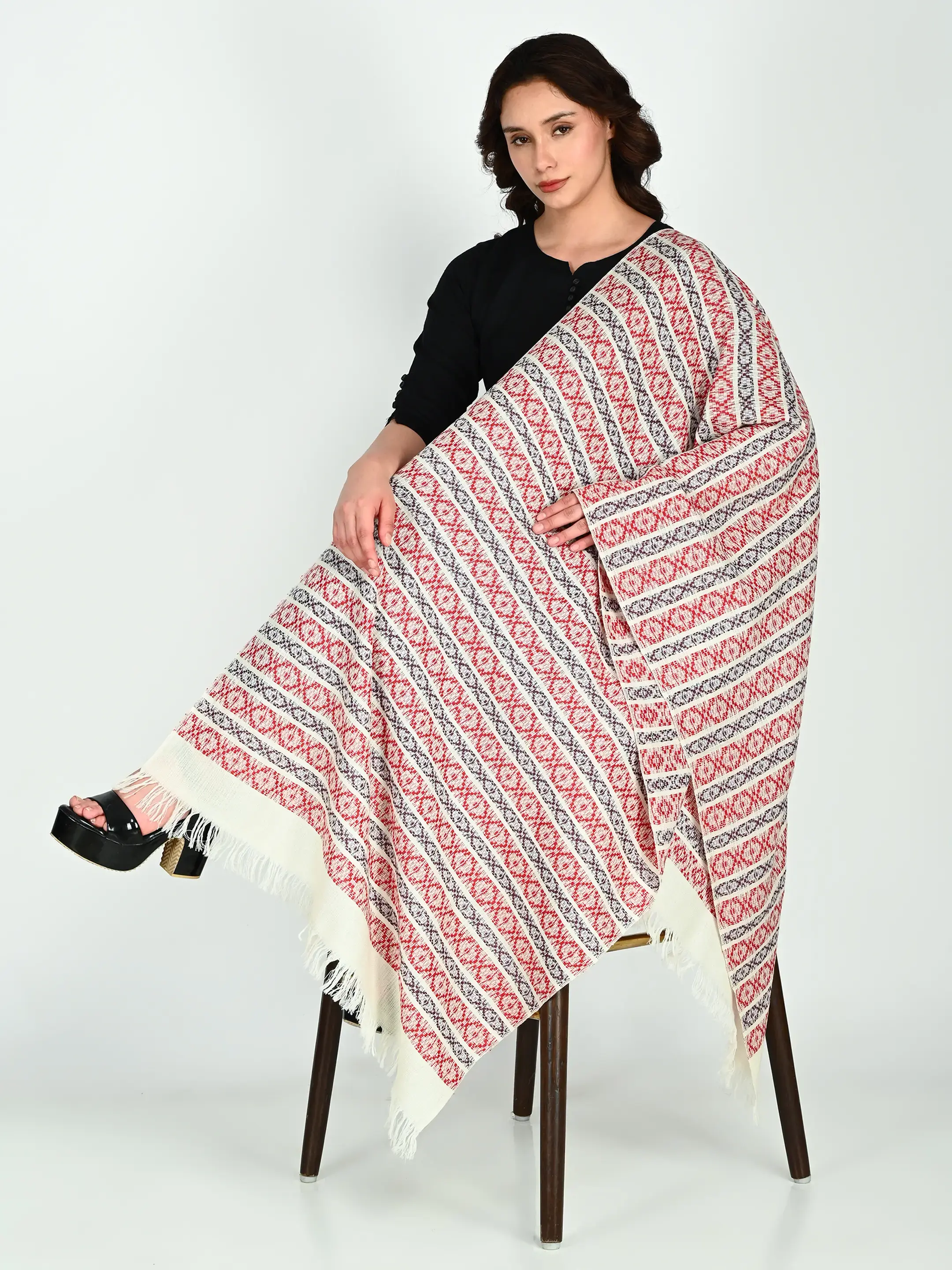 Image 6 of Merino Handwoven Stole