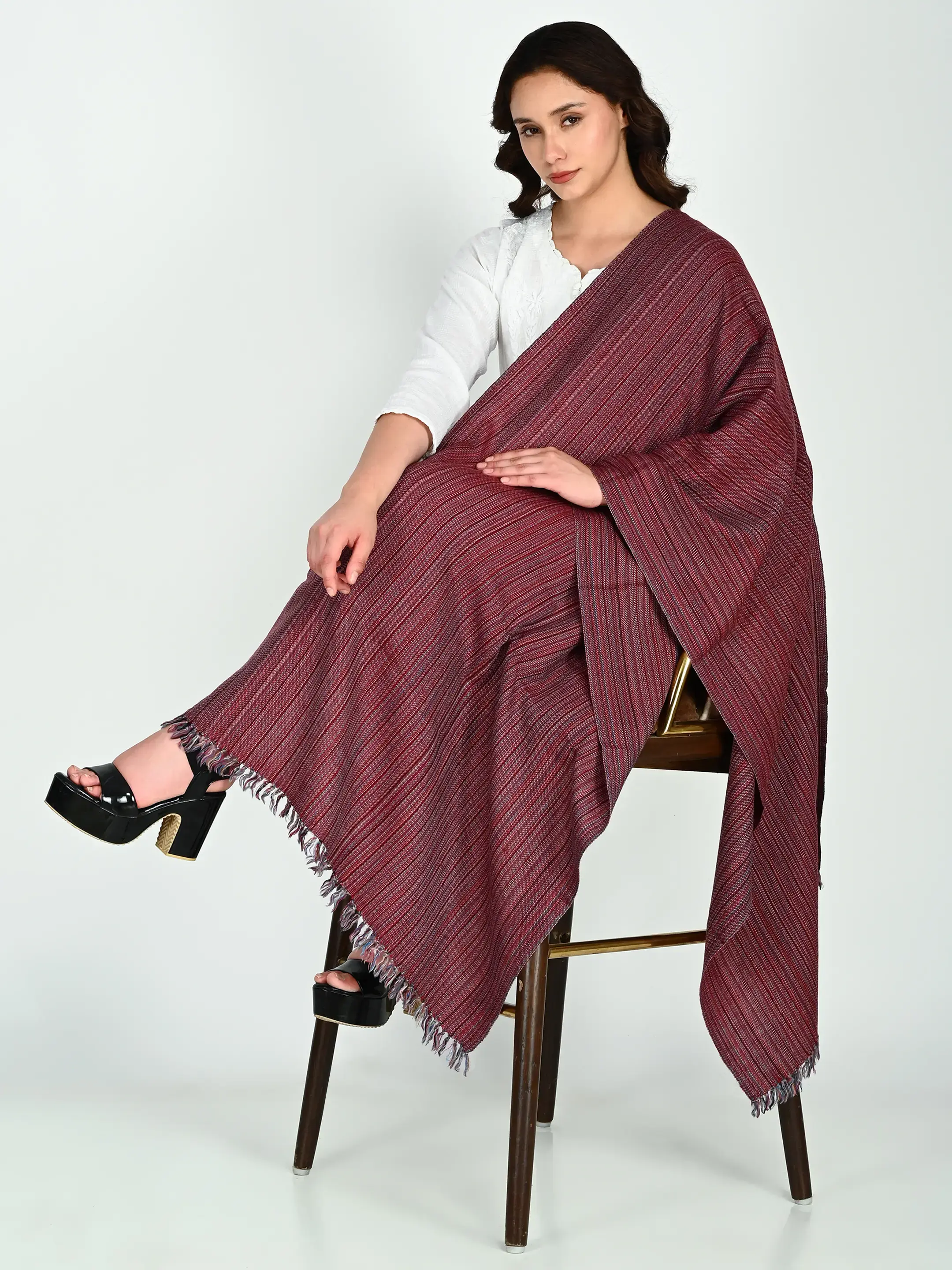 Image 1 of Merino Handwoven Stole