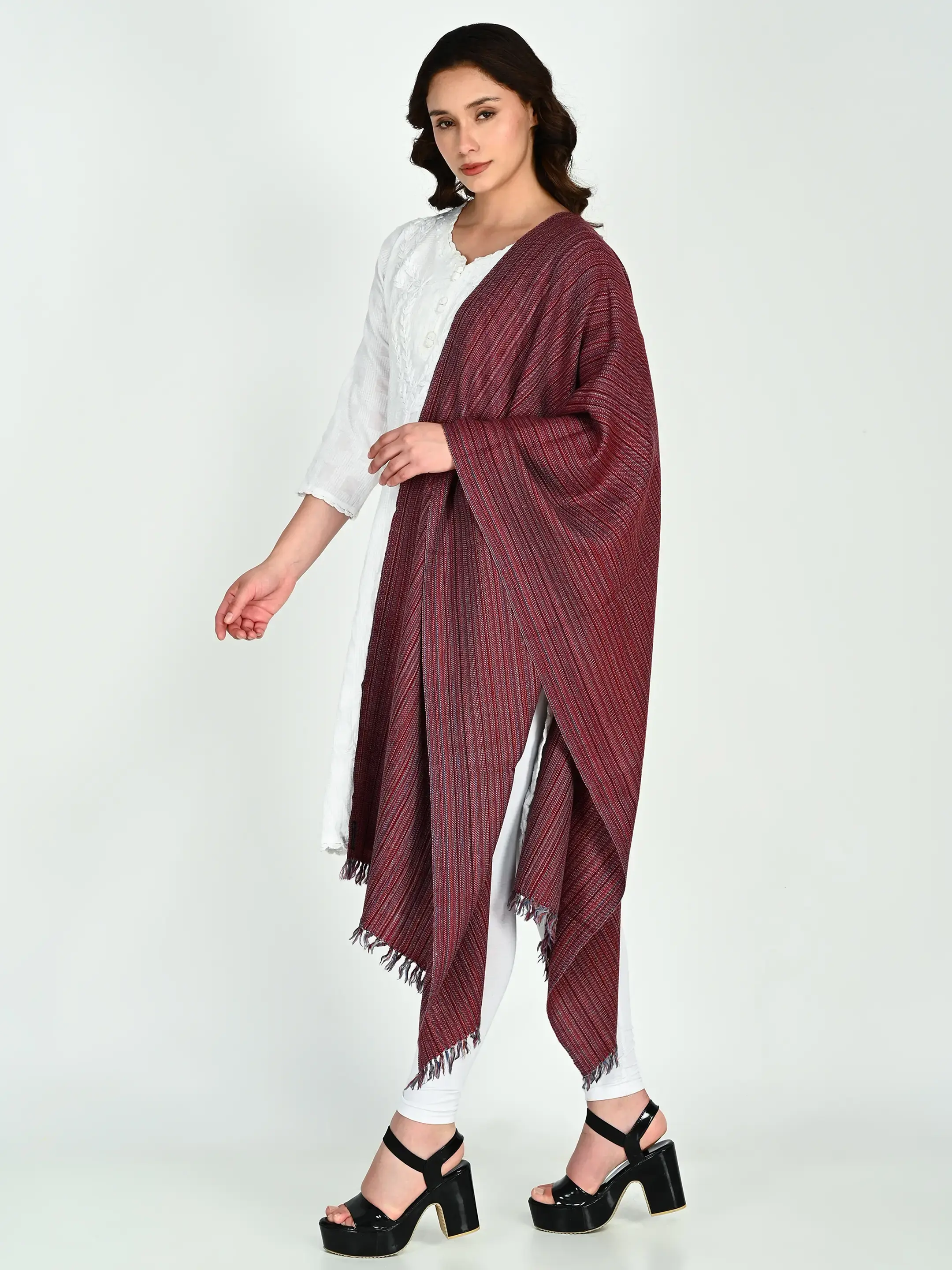 Image 2 of Merino Handwoven Stole