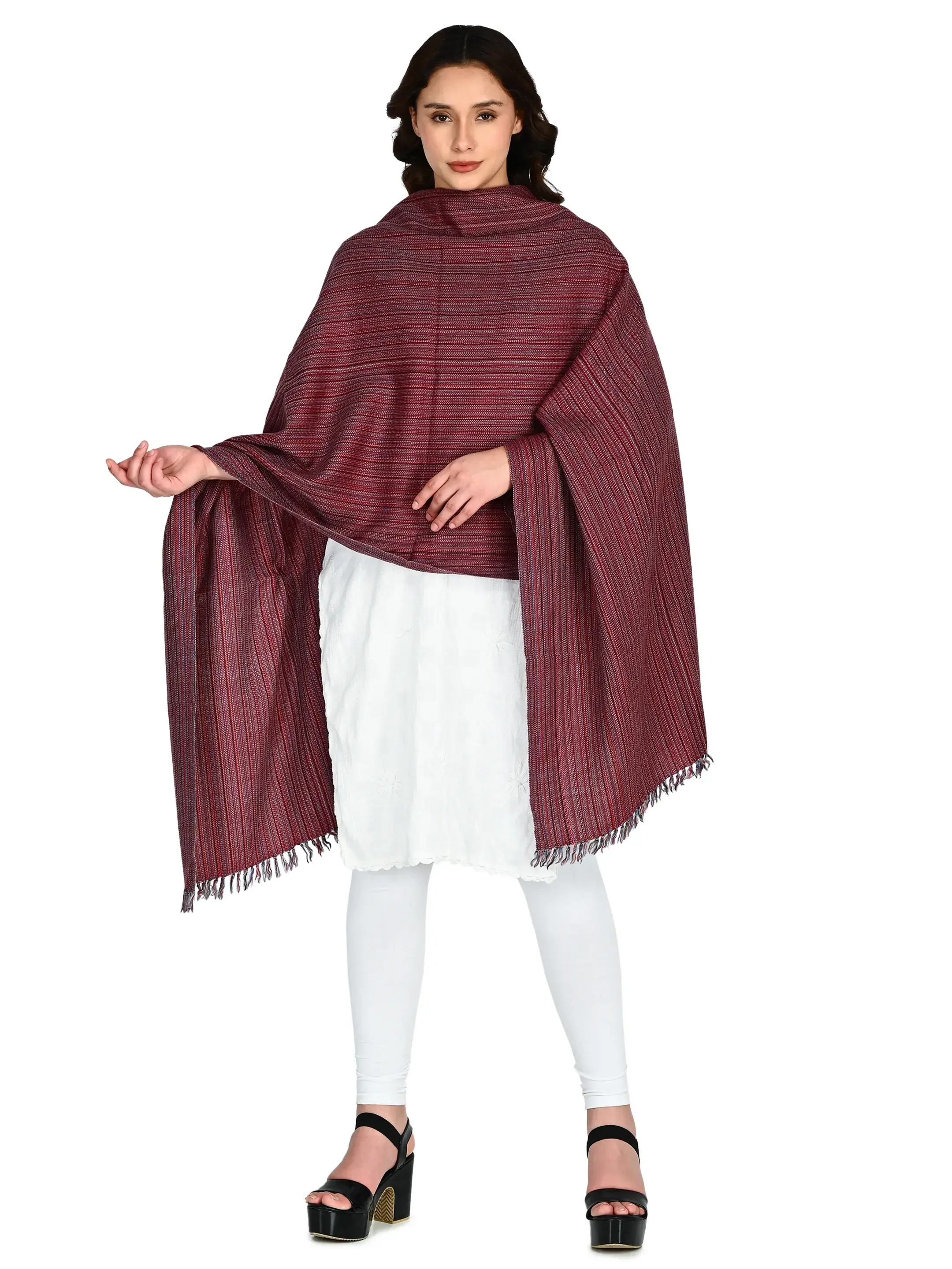 Image 3 of Merino Handwoven Stole