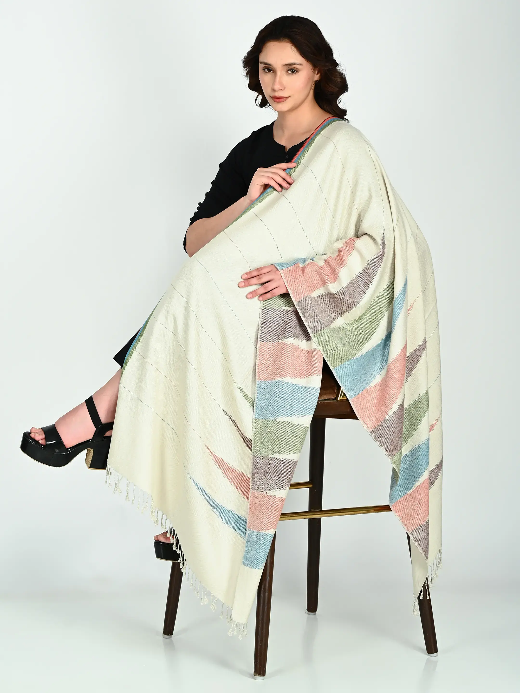 Image 1 of Merino Handwoven Stole