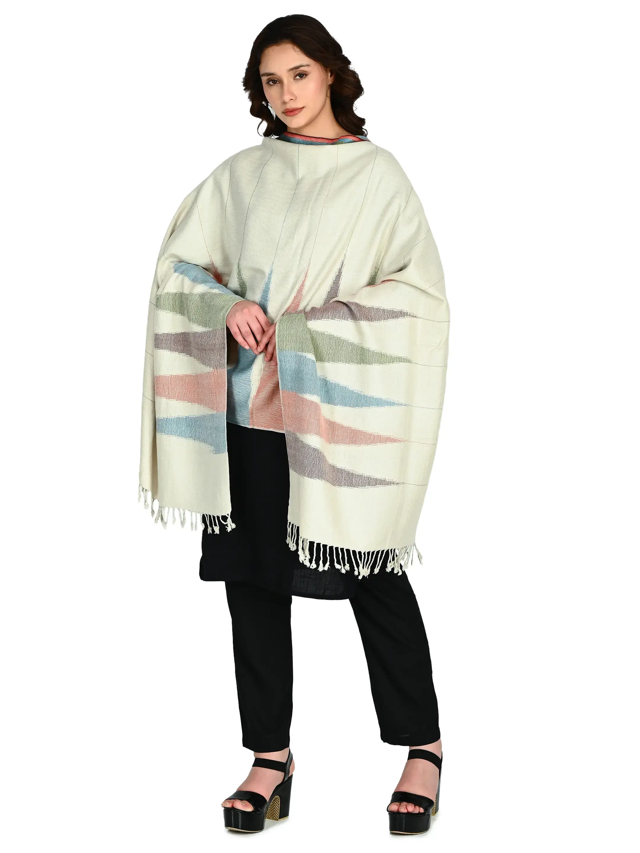 Image 3 of Merino Handwoven Stole