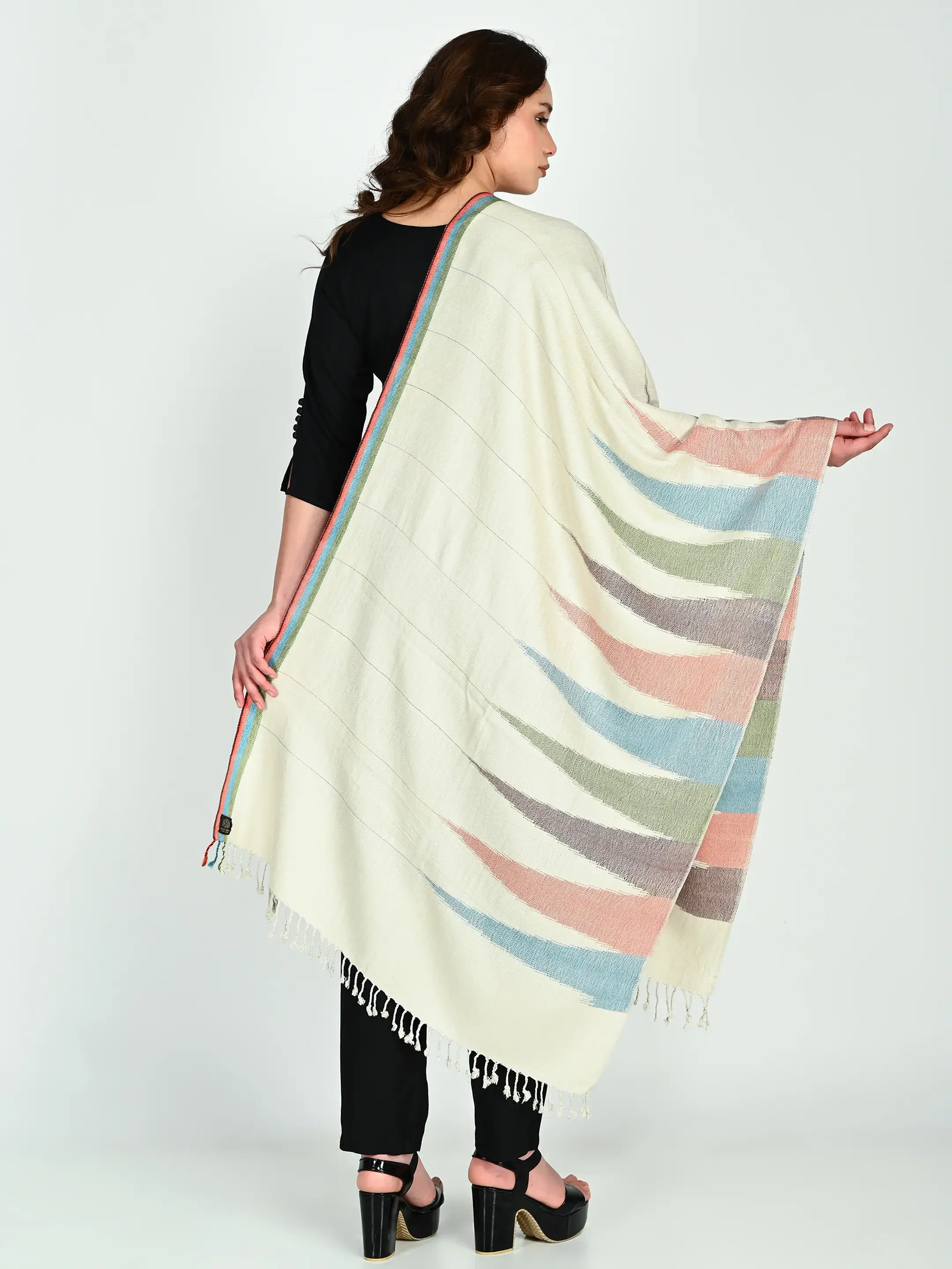 Image 6 of Merino Handwoven Stole