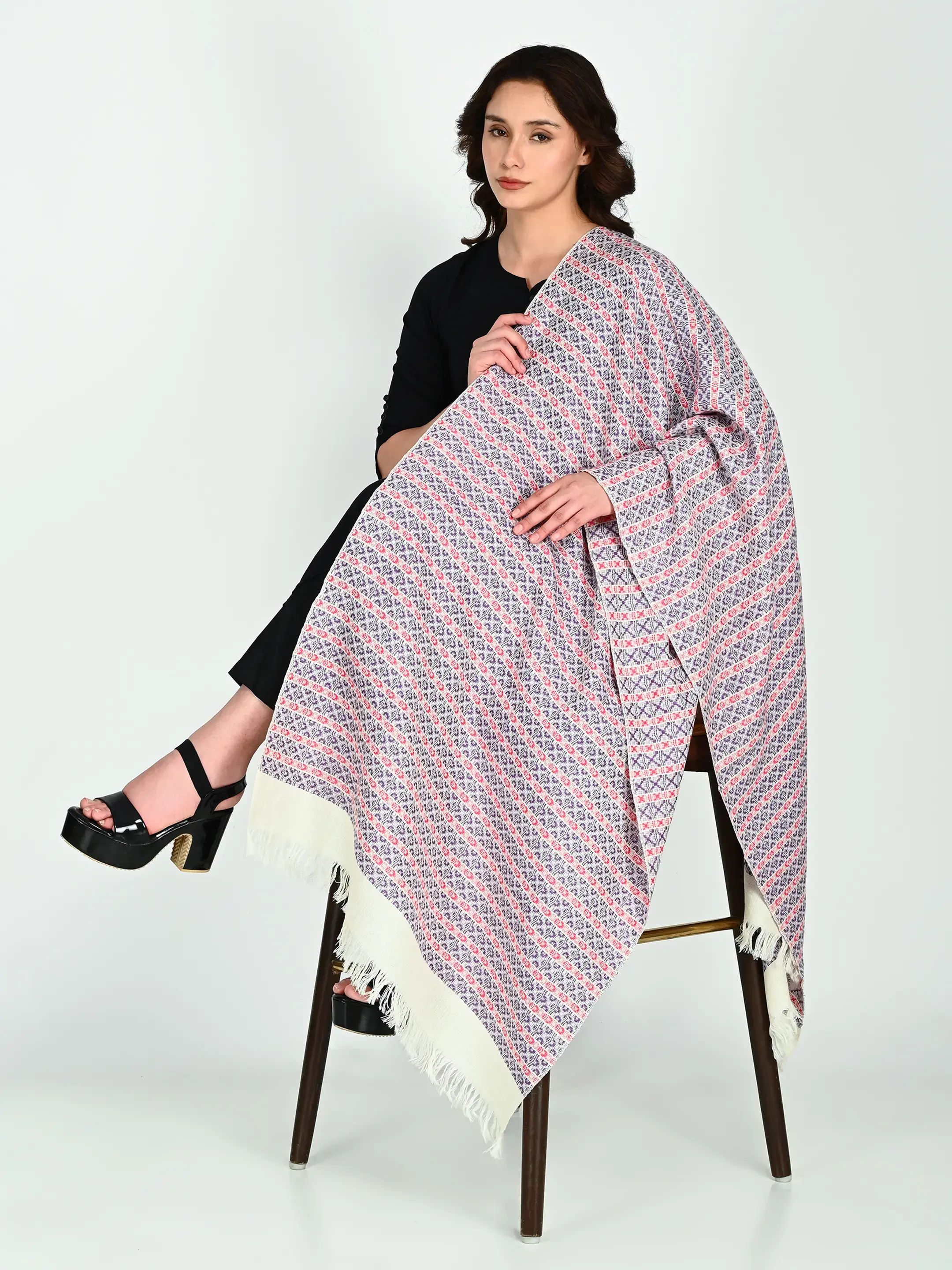 Image 1 of Merino Handwoven Stole